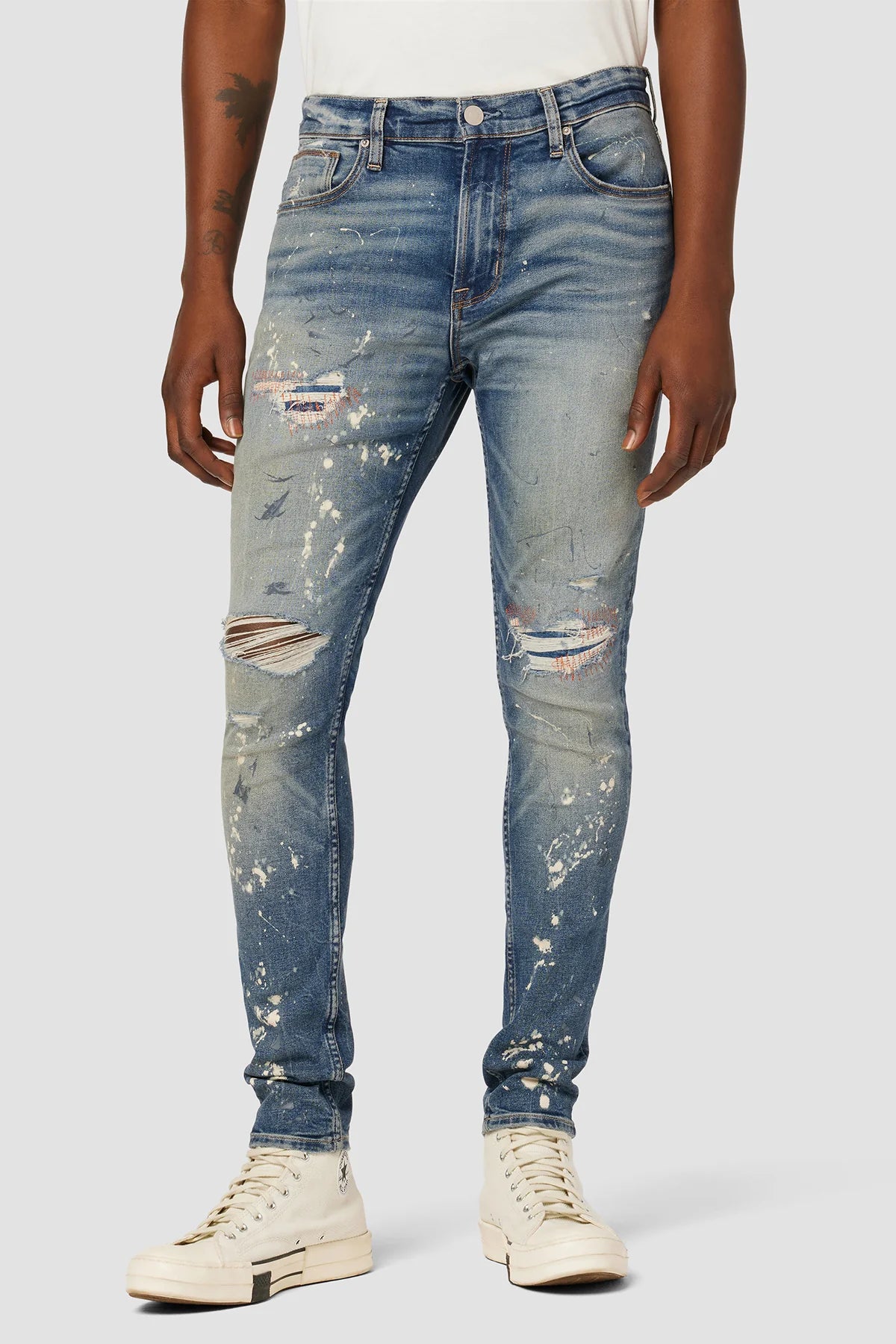 HUDSON Zack Skinny Jeans for Men - Slim Fit Stretch Denim Pants | Perfect for Casual Wear, Night Out & Office Style