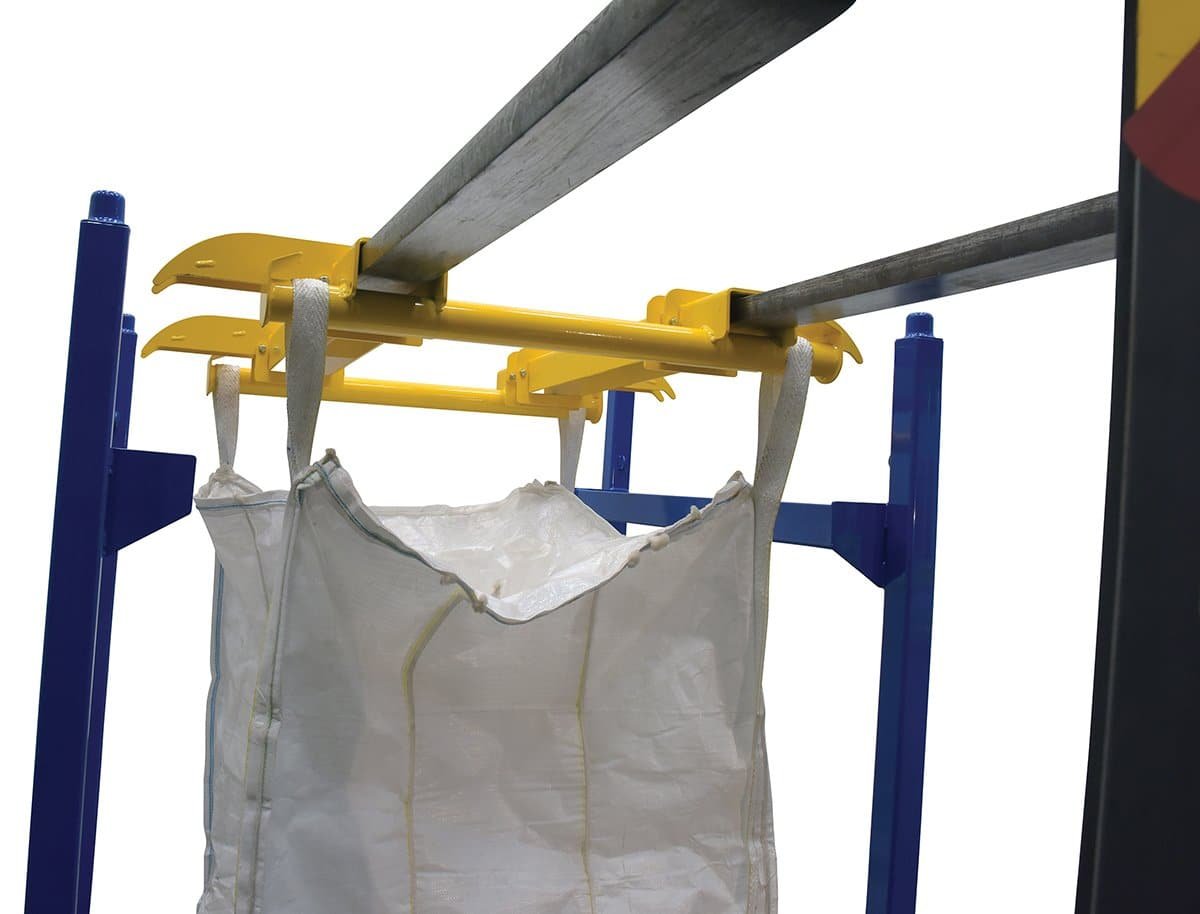 Heavy Duty Bulk Bag Lifter & Storage Rack - Durable Pallet Rack System for Warehouse, Factory & Industrial Use - Perfect for Lifting and Organizing FIBC Bags in Commercial Settings