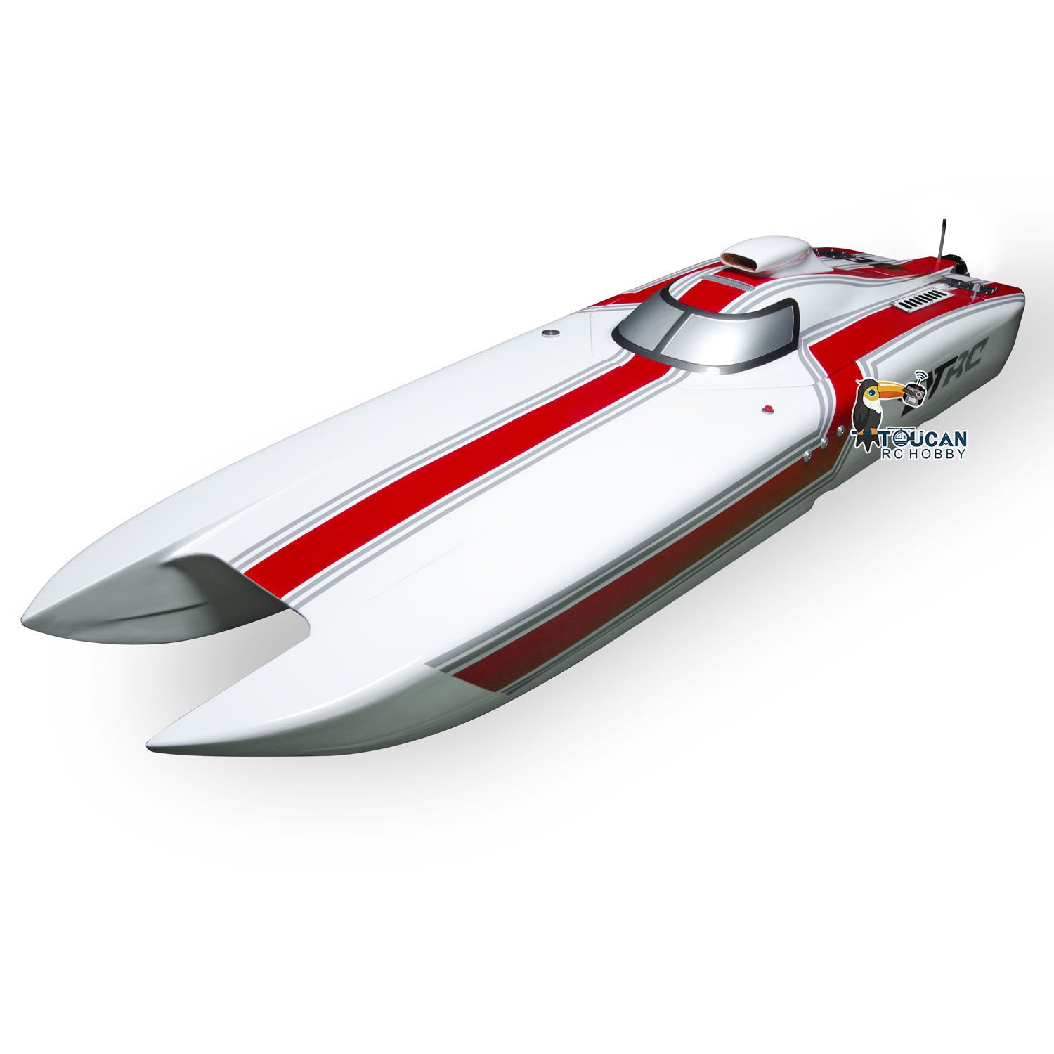 G30E 30CC Gas-Powered Fiberglass RC Racing Boat DIY Kit - 65-70km/h High Speed, ARTR (Almost Ready to Run) with Engine & Shaft Mount (1300x360x220mm) - Perfect for Competitive Racing, Lake & Ocean Performance, Hobby Enthusiasts