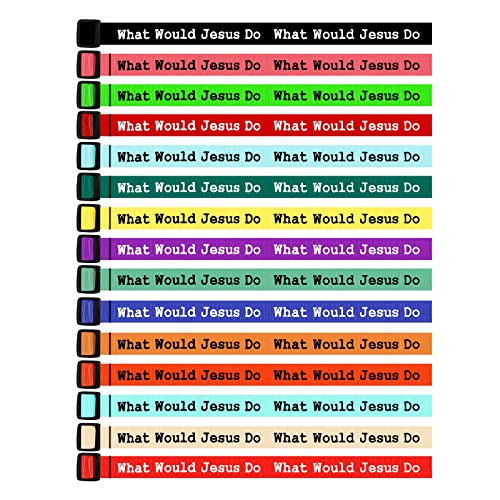 B:15pcs wwjd bracelets