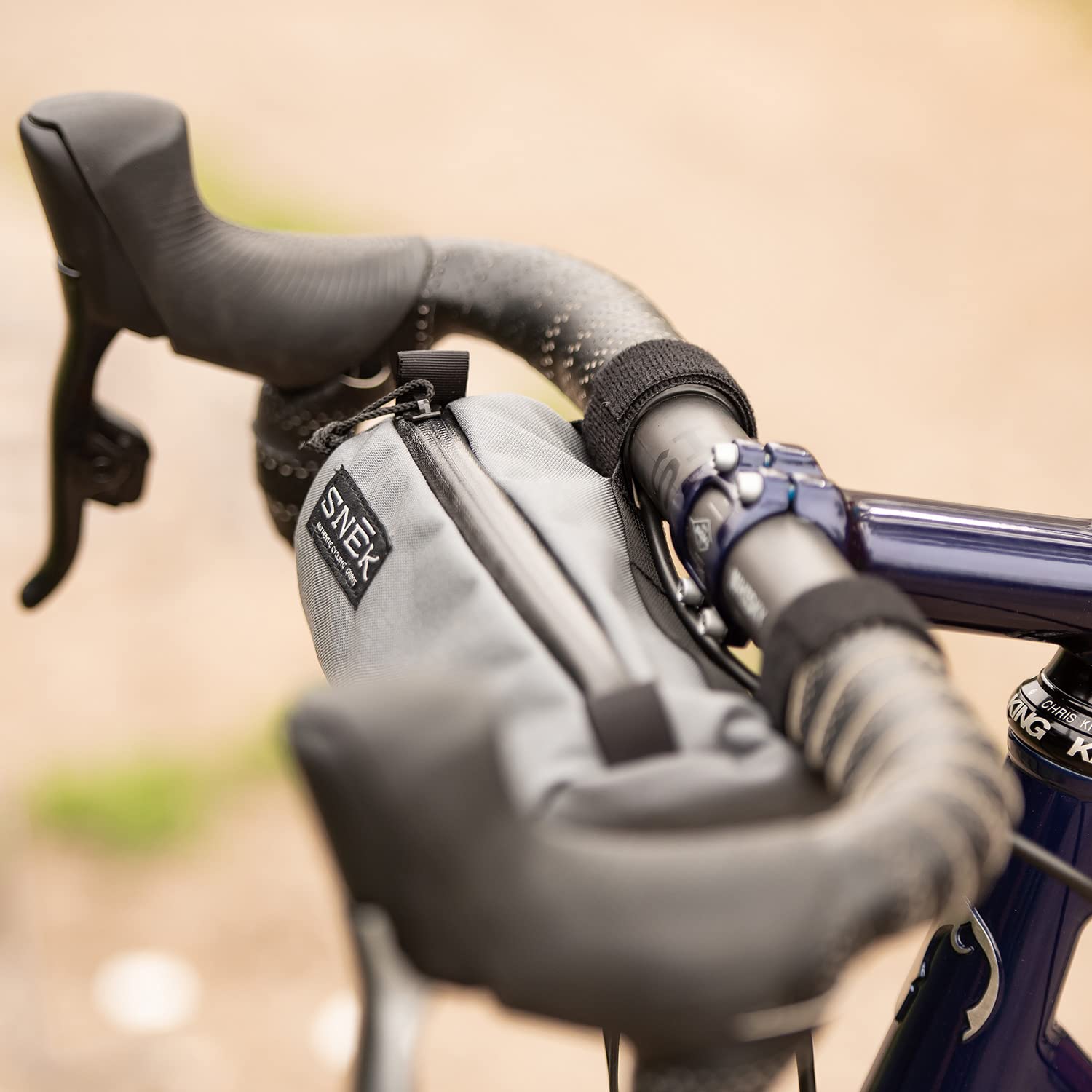 Snēk Cycling Stache Handlebar Bag - Waterproof Bike Handlebar Bag for Commuting, Touring & Mountain Biking | Perfect for Storing Phone, Keys & Essentials