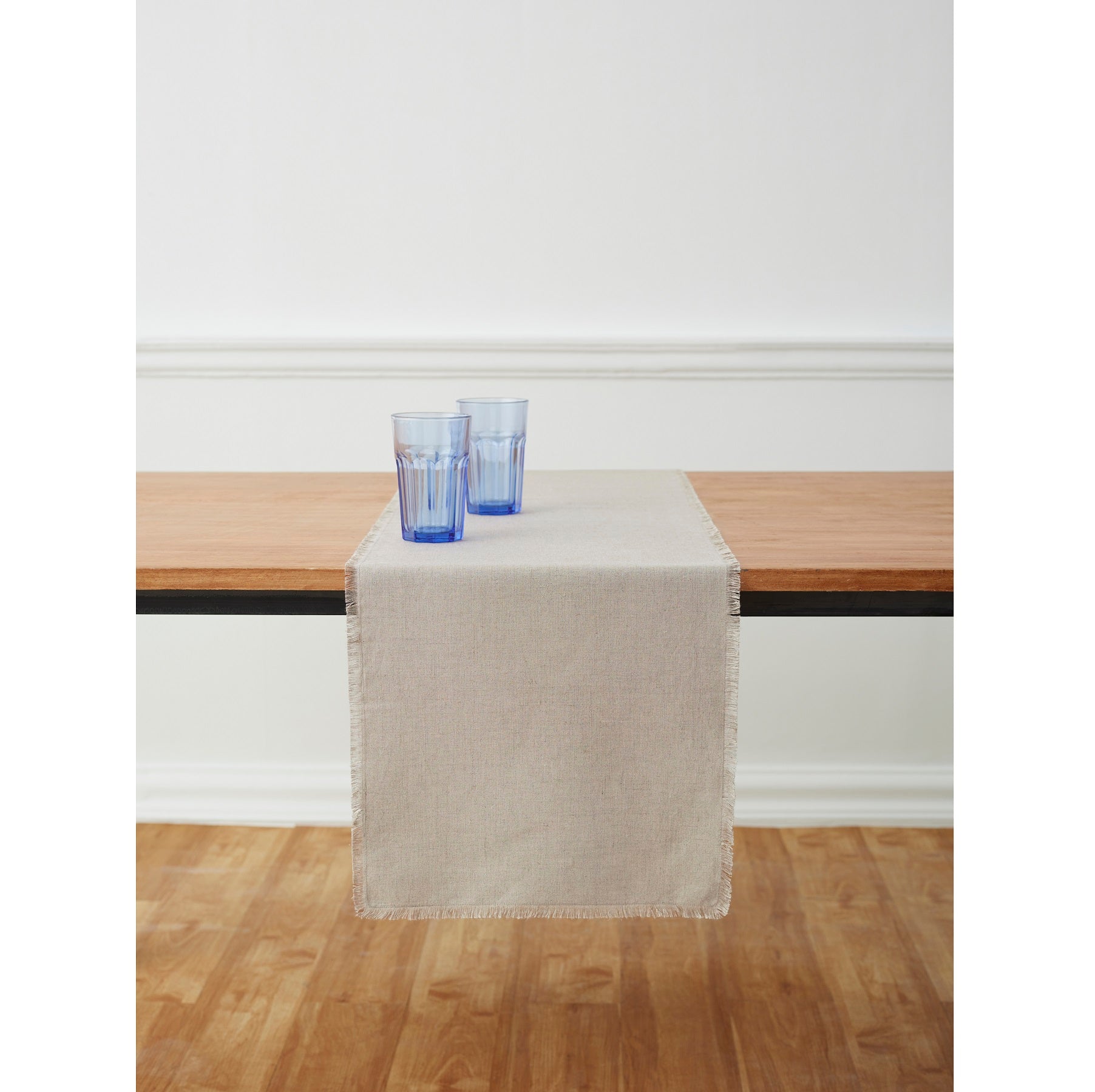 Elegant Fringe Table Runner for Dining Room Decor - Perfect for Weddings, Parties, and Home Decor | Washable & Durable Lace Trim Table Cover