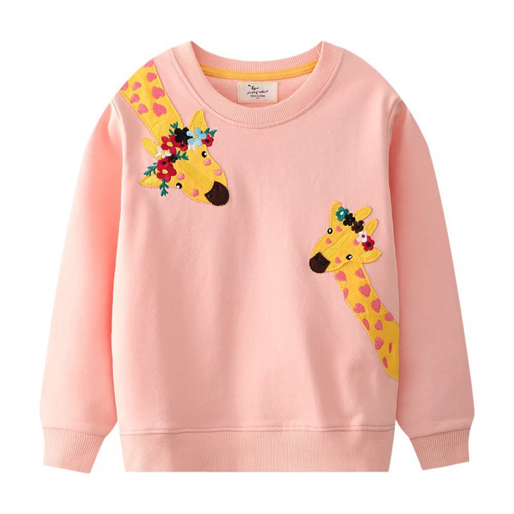 Toddler Girls & Boys Cotton Crewneck Sweatshirt - Soft Long Sleeve Casual Pullover Shirt for Kids | Perfect for Playdates, School & Everyday Wear