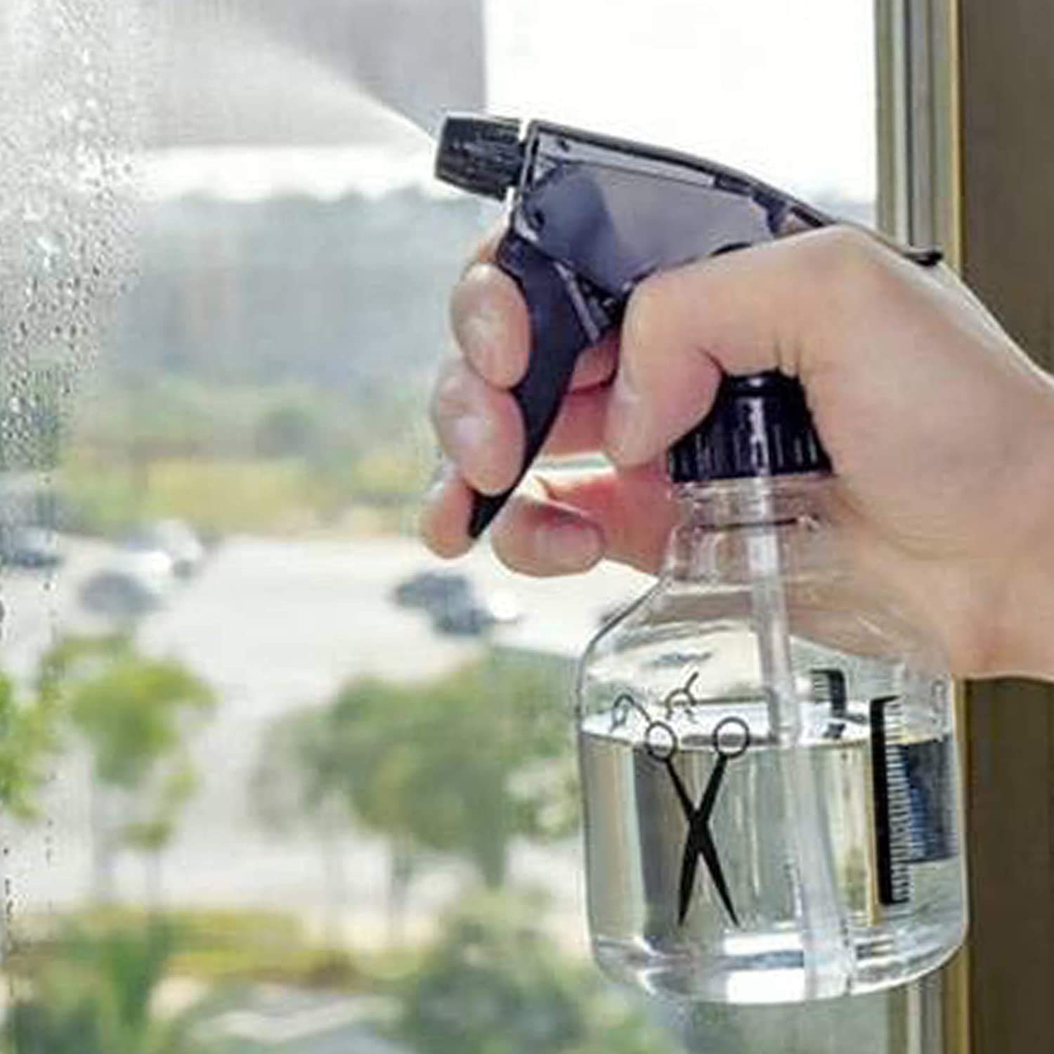 RAVARIYA Professional Empty Spray Bottles (5-Pack) - Multipurpose Fine Mist Sprayer for Hair Styling, Face Hydration, Cleaning & Salon Use - Perfect for Home, Salon & Travel