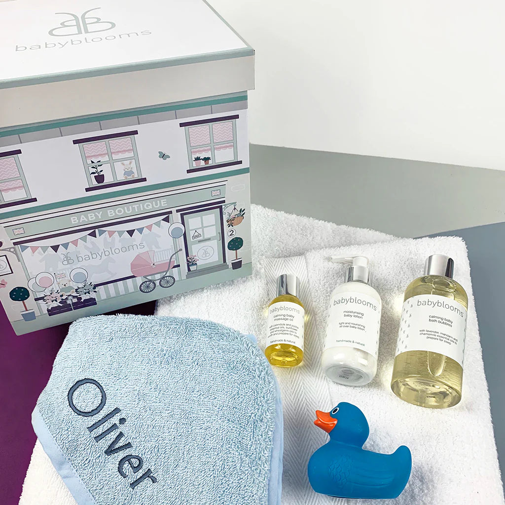 Personalized Bath Time Gift Set for Boys - Custom Baby Shower & Birthday Present - SKU: LBG1068 - Perfect for Newborns, Toddlers & Kids Bath Essentials