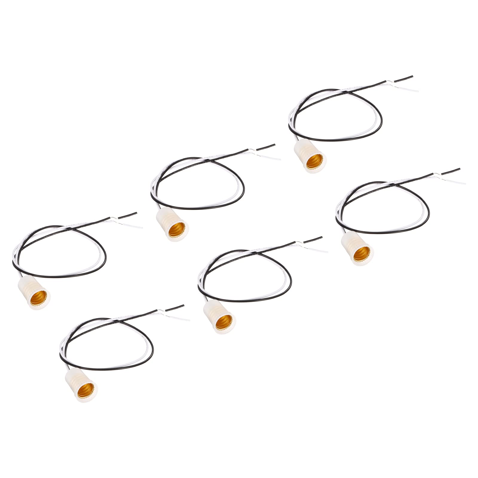 PATIKIL E12 Light Bulb Socket, 6 Pack Candelabra Base Lamp Holder with 11.8