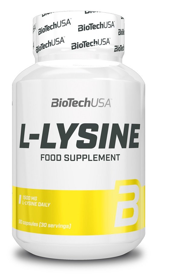 BioTechUSA L-Lysine 90 Capsules – Amino Acid Supplement for Immune Support & Collagen Production | Fitness & Wellness Boost