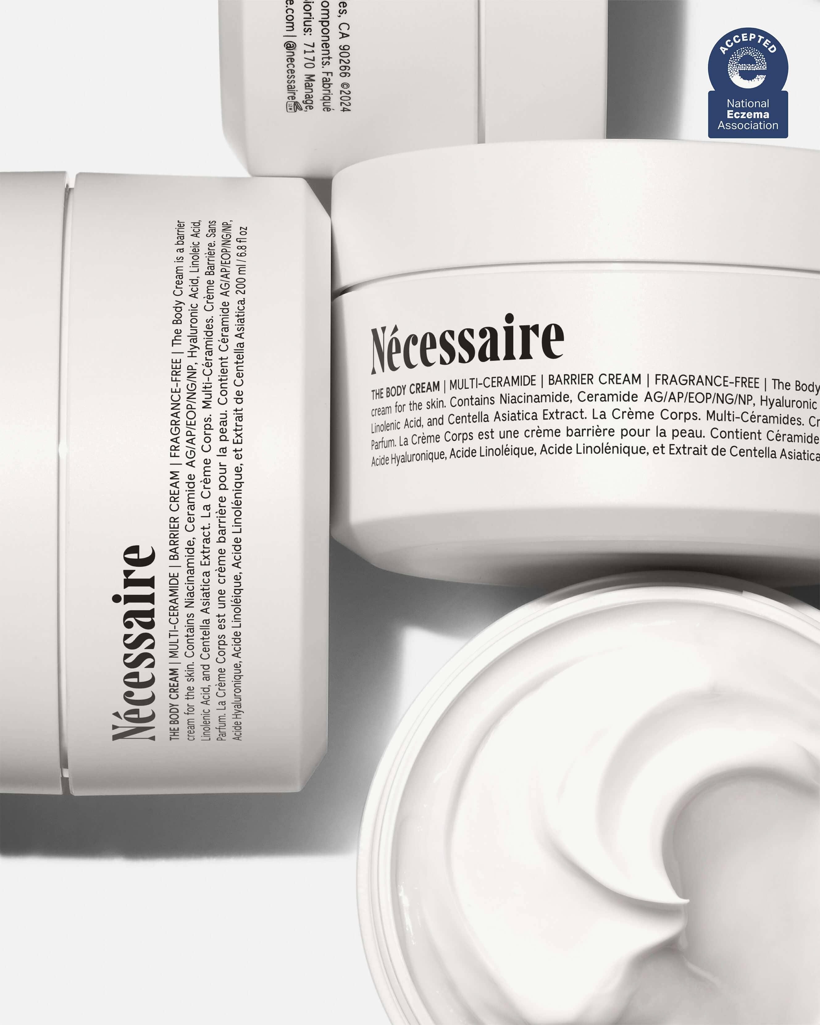 Fragrance-Free Body Cream for Dry & Sensitive Skin - Hydrating & Soothing Moisturizer for Daily Use, Post-Shower & Nighttime Skincare