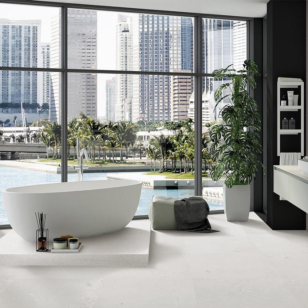 Berlin White 300x600mm Matte Porcelain Tile - Premium Ceramic Wall & Floor Tile for Bathroom, Kitchen & Living Room Renovation