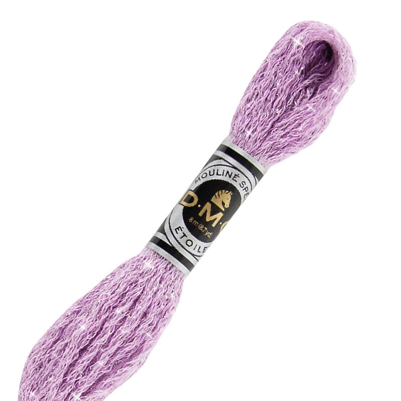 DMC C554 Mouliné Étoile Shimmer Embroidery Thread - Light Violet (6-Strand) for Cross Stitch, Needlepoint & Hand Embroidery Projects - Perfect for DIY Crafts, Scrapbooking & Home Decor