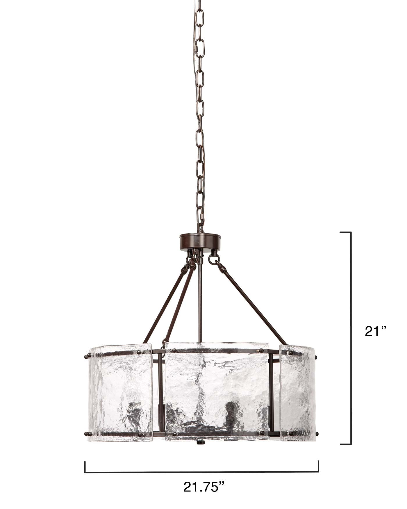 Glenn Round Chandelier - Modern Crystal Ceiling Light Fixture for Dining Room, Living Room & Bedroom | Elegant Lighting Decor for Home & Office