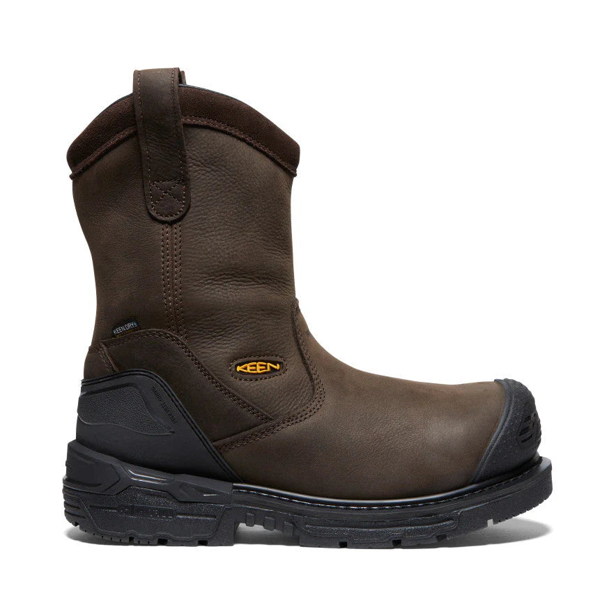 KEEN Men's Philadelphia Wellington CSA Approved Pull-On Work Boots - Waterproof, Slip-Resistant Safety Shoes for Construction, Farming & Outdoor Work