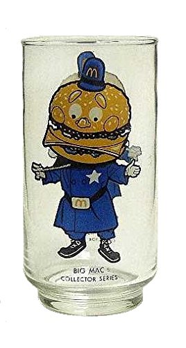 McDonald's Big Mac Collector Series 16oz Drinking Glass Tumbler - Vintage Fast Food Memorabilia for Home, Office & Restaurant Use