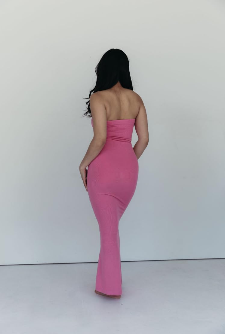 Almere Strapless Maxi Dress for Women - Slimming Body Shaping Design, Comfortable Stretchy Fabric - Perfect for Beach Vacations, Summer Parties & Formal Events