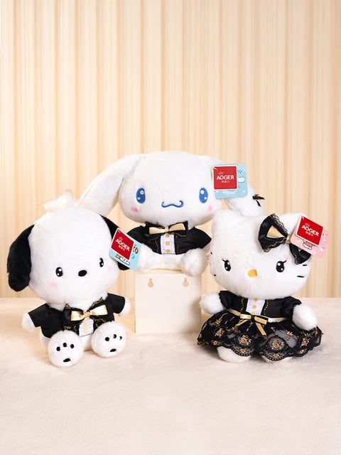 Sanrio Friends 9 Plush Stuffed Animals - Sparkling Series Cute Kawaii Collectible Toys for Kids, Girls & Anime Fans | Perfect for Birthday Gifts, Room Decor & Cuddling