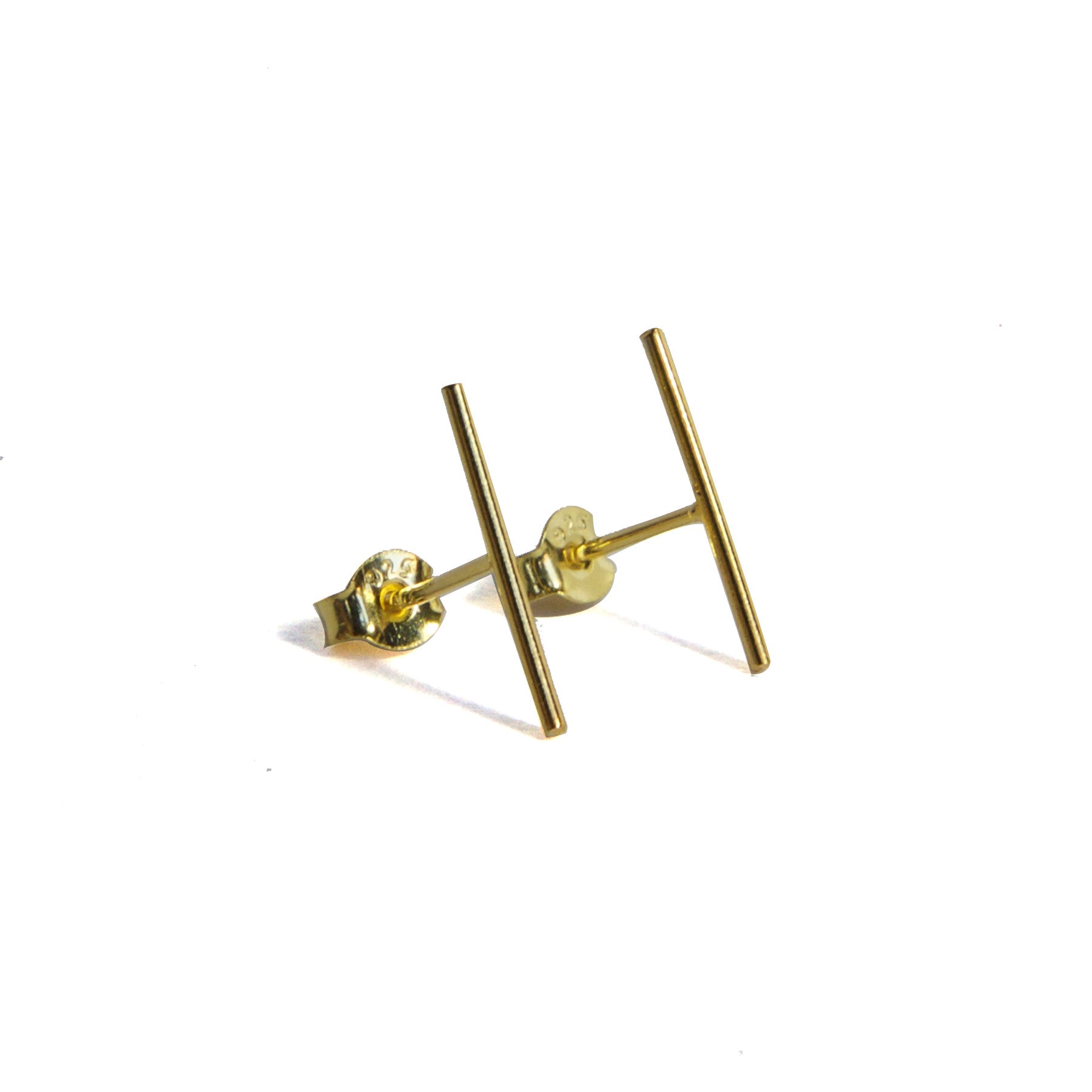 Large Skinny Bar Studs - Dainty Minimalist Earrings for Women | Perfect for Everyday Wear, Work & Special Occasions