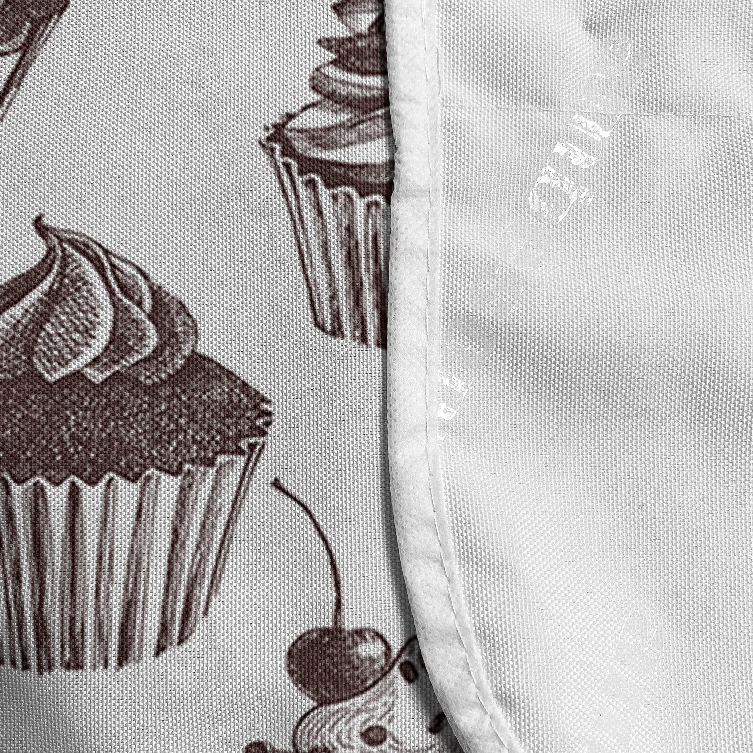 Ambesonne Microwave Oven Cover for Cupcakes - Waterproof Kitchen Organizer with Pockets, 36