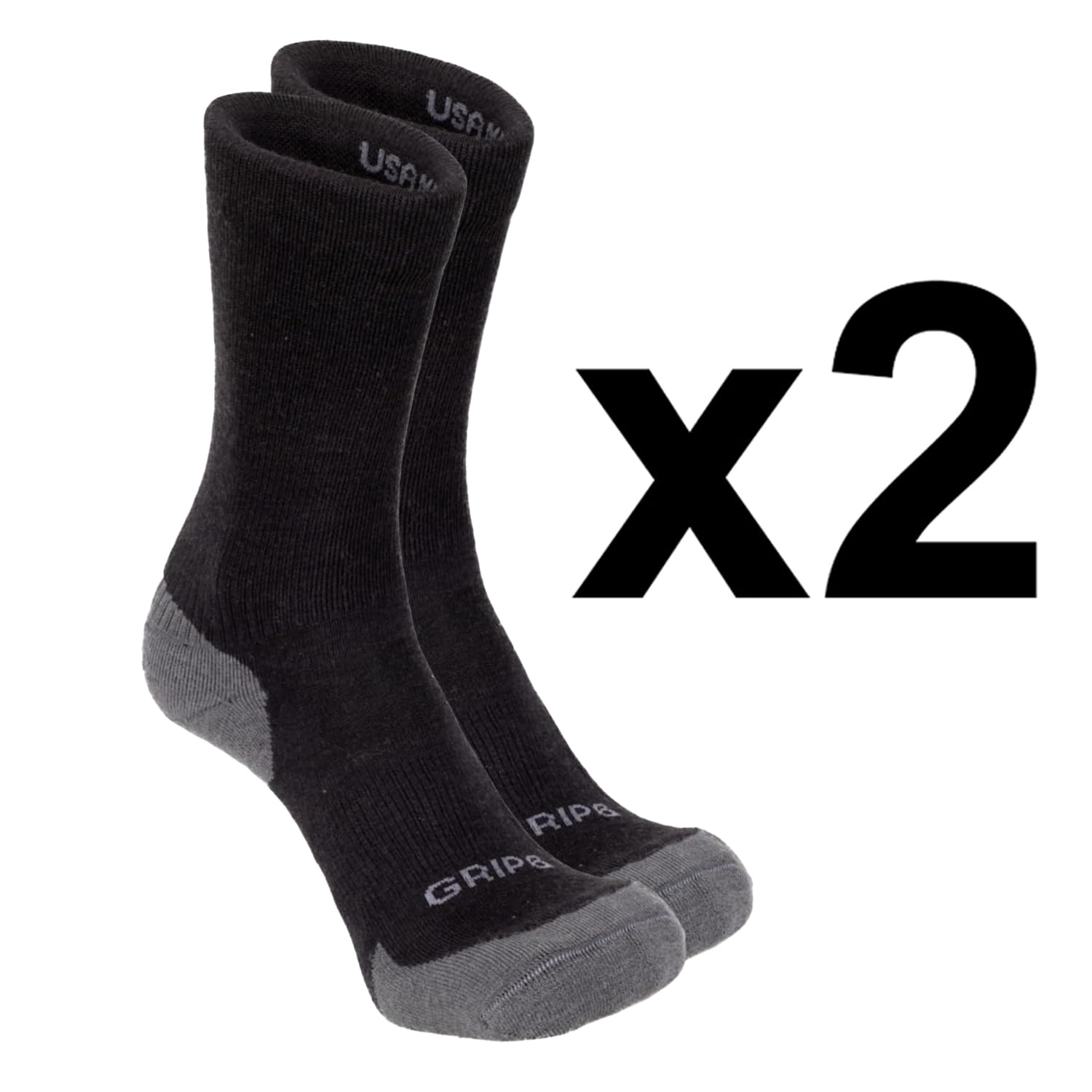 GRIP6 Merino Wool Crew Socks for Hiking - Lightweight USA-Made Socks for Men & Women - Perfect for Outdoor Adventures, Travel & Daily Wear