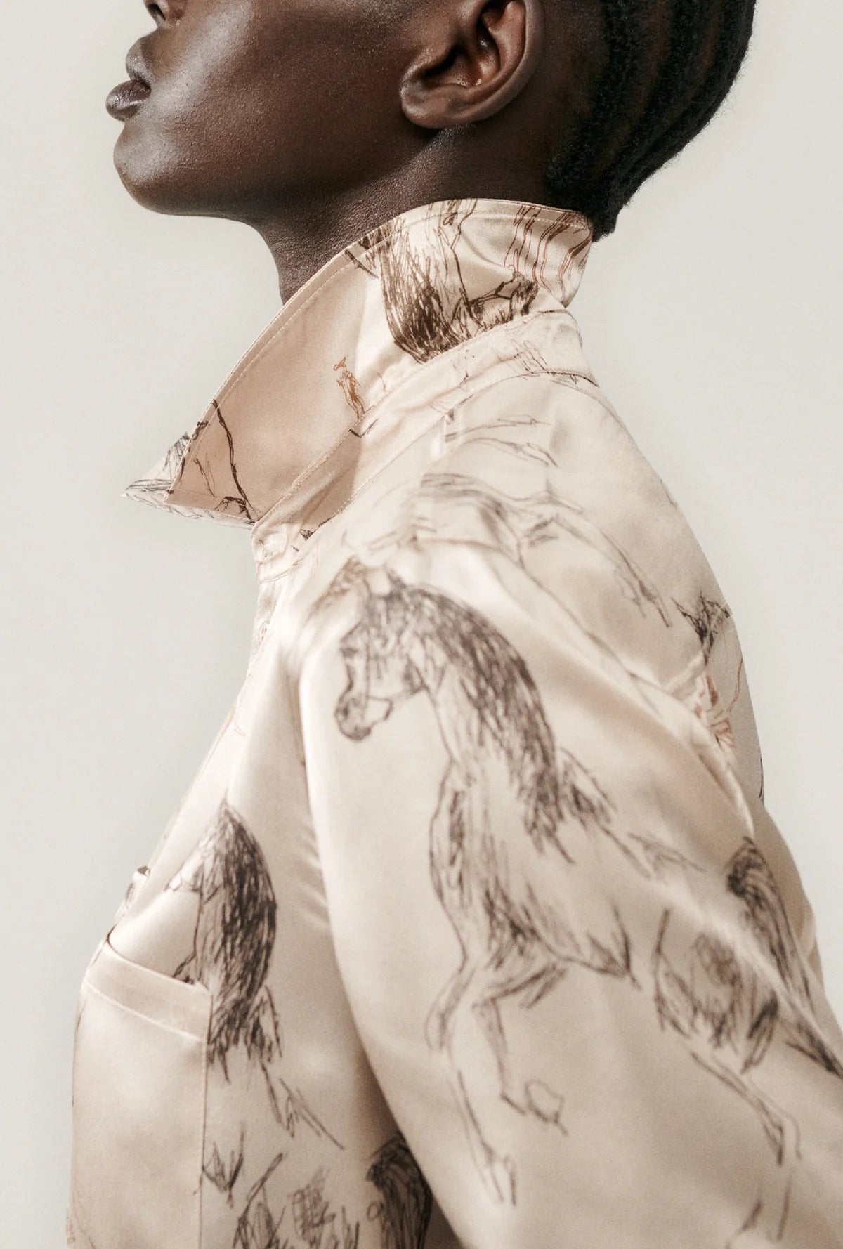 Wild Horses Boyfriend Shirt - Oversized Flannel Plaid Shirt for Women - Casual Comfortable Loungewear for Fall & Winter