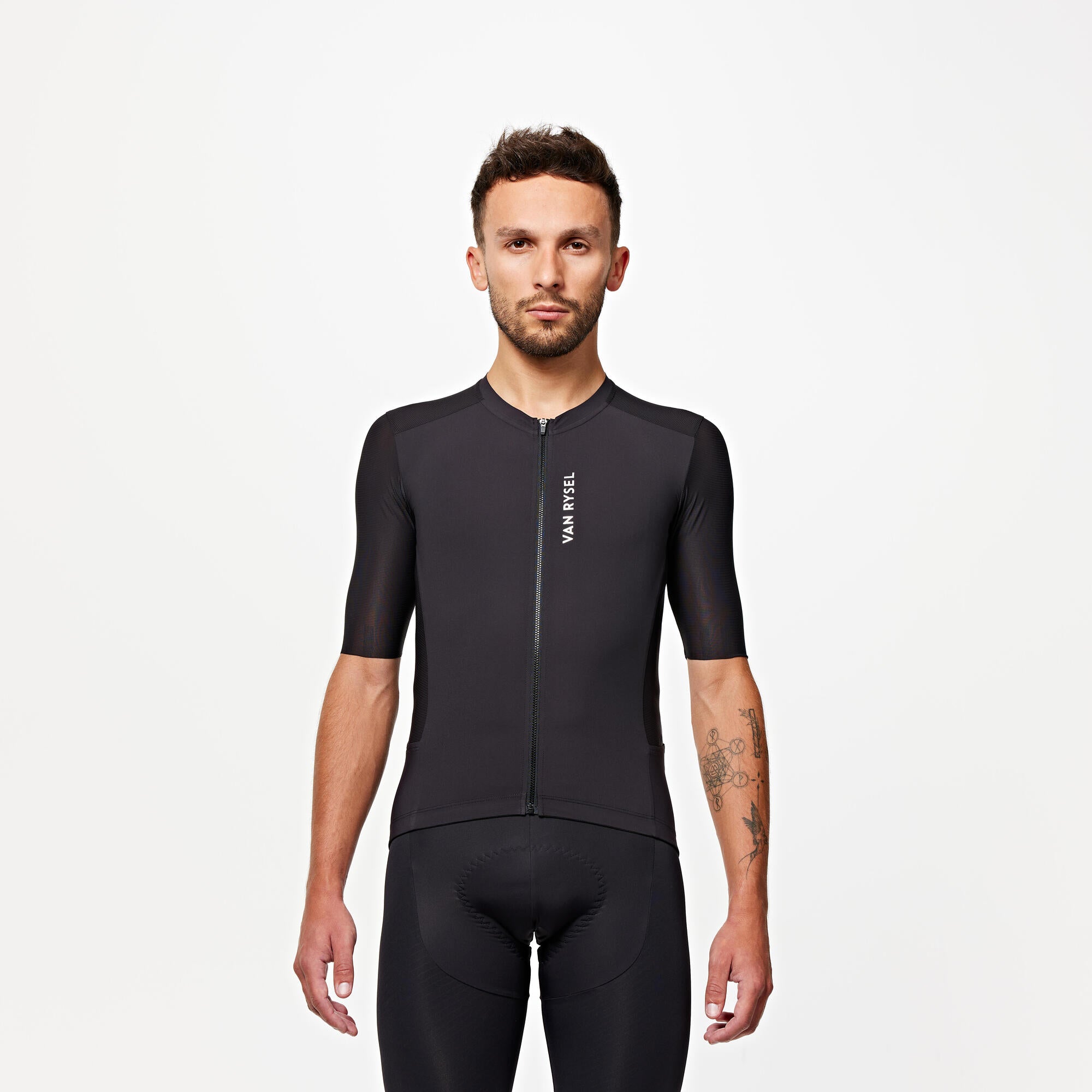 Van Rysel Unisex RCR 2 Short Sleeve Cycling Jersey - Breathable & Quick-Dry for Road Biking & Training - Perfect for Men & Women Cyclists