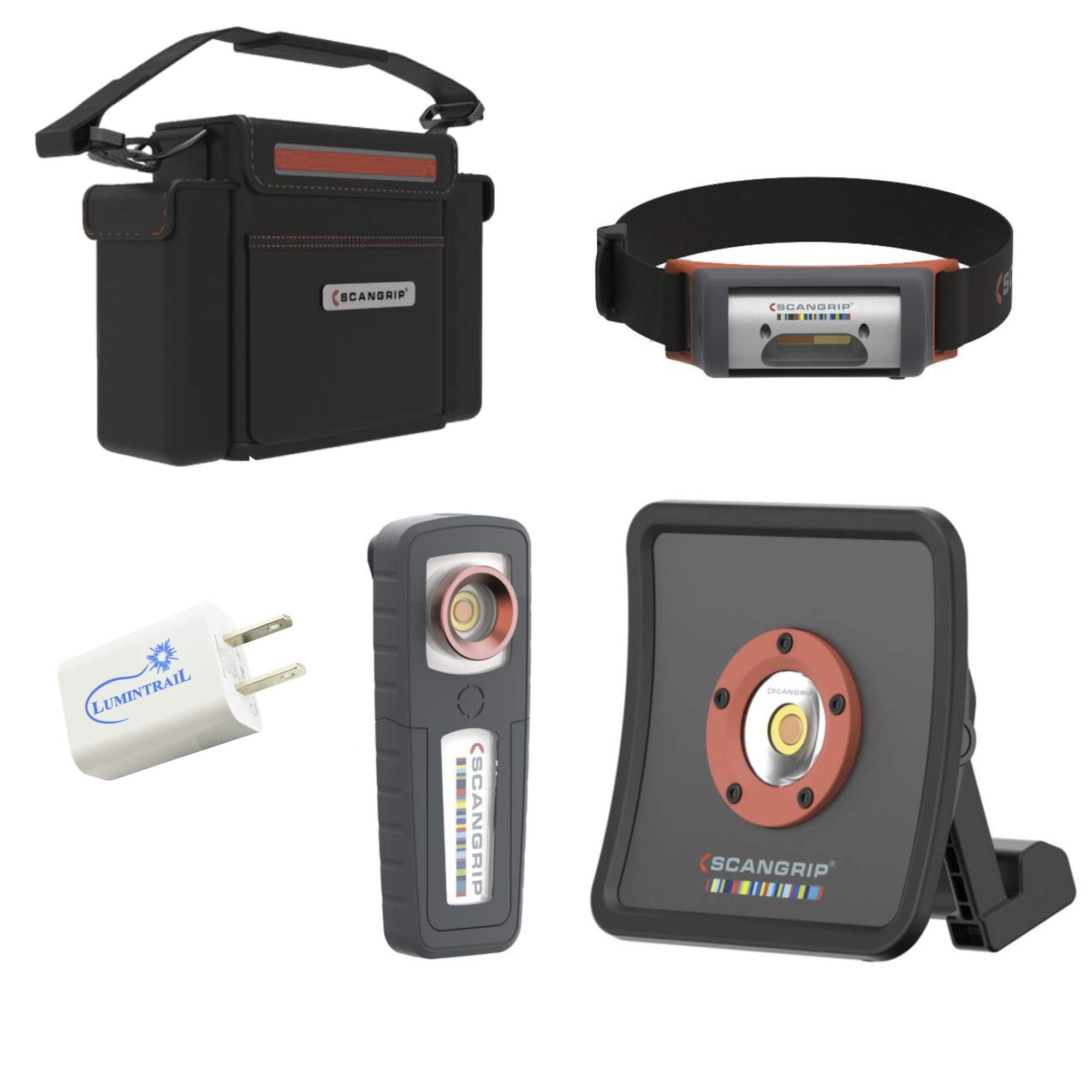 Scangrip Essential Detailing Kit for Automotive Color Matching & Paint Correction – Includes Lumintrail USB Wall Plug – Perfect for Car Detailing, Auto Body Shops & DIY Enthusiasts