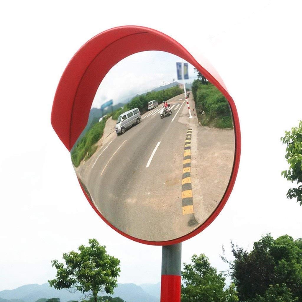 Anti-Theft Interior Mirror - 77CM Round Plastic Safety Mirror with Wide-Angle View for Enhanced Security | Perfect for Parking Lots, Warehouses & Blind Spot Monitoring