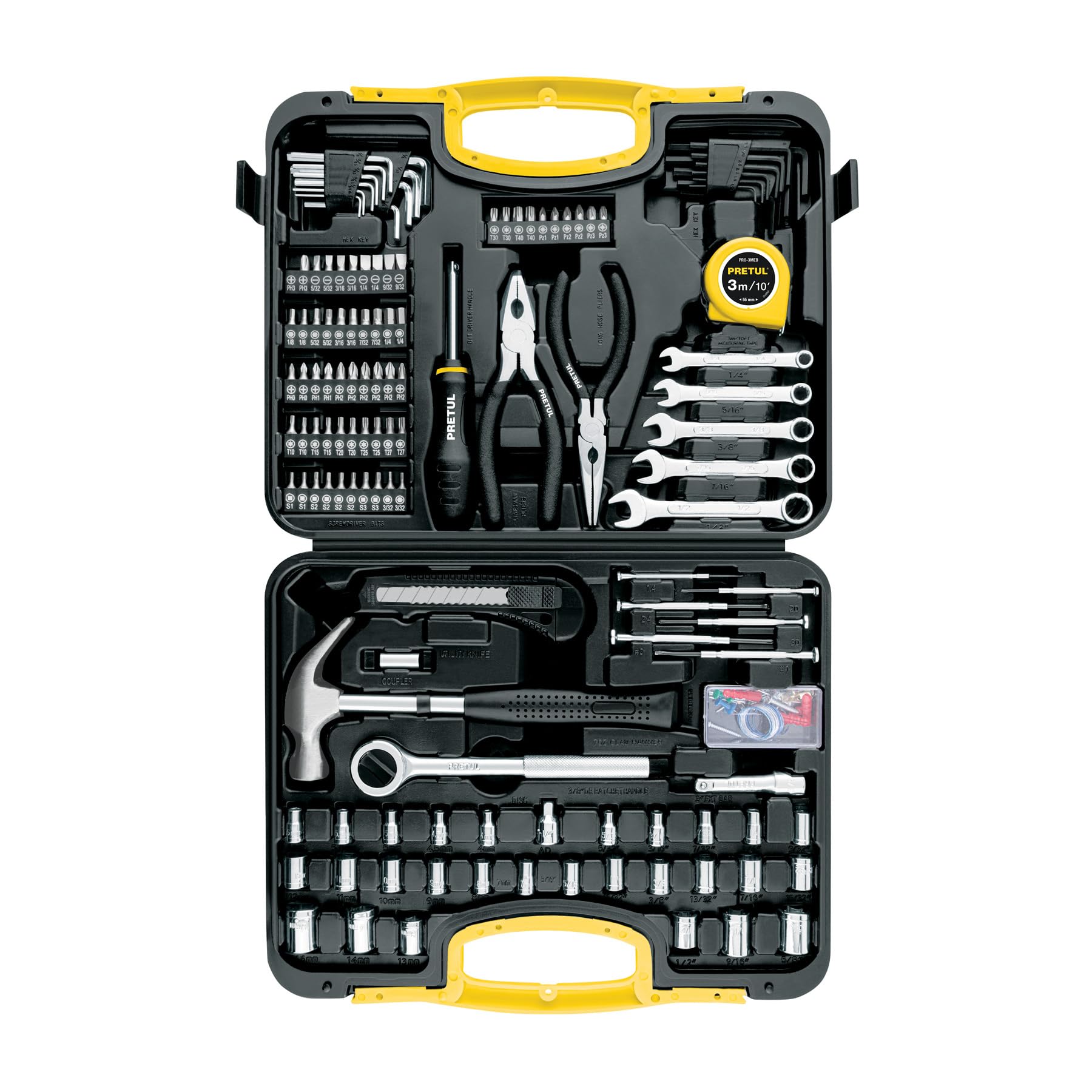Truper 24223 133-Piece Mechanics Tool Set - Premium Quality Automotive Repair Kit for DIY & Professional Use - Perfect for Car Maintenance, Home Repairs & Workshop Projects