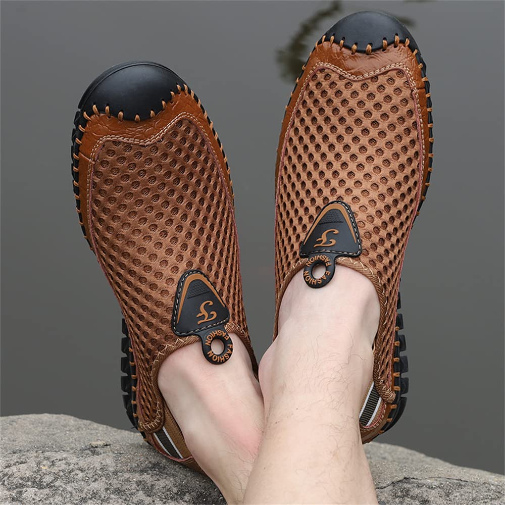 **Men's Water Shoes - Quick-Dry Mesh Slip-On Loafers for Beach, Pool & Outdoor Walking - Lightweight & Comfortable**