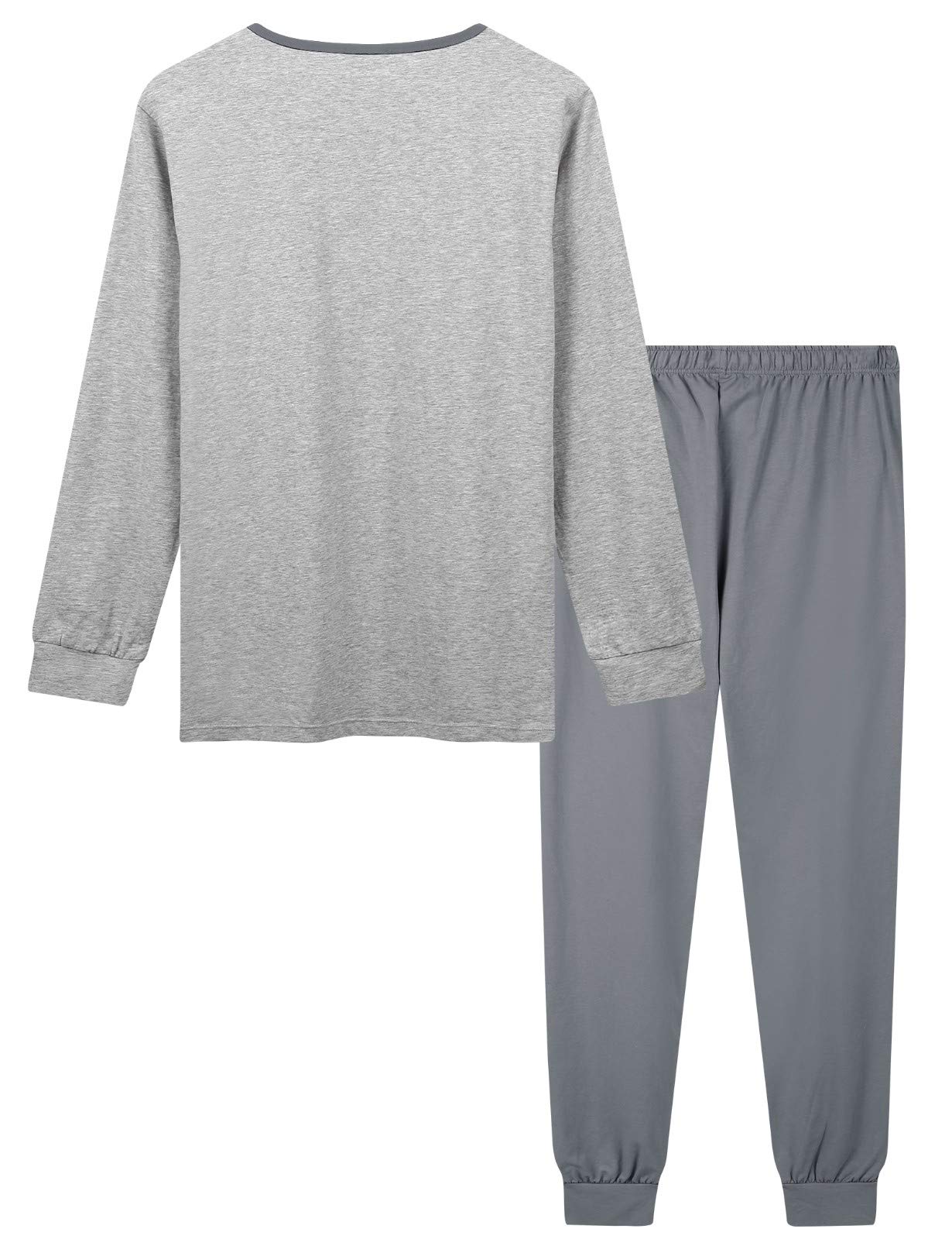 Men's Soft Cotton Pajama Set with Comfortable Jogger Pants - Cozy Sleepwear & Lounge Wear for Relaxing at Home