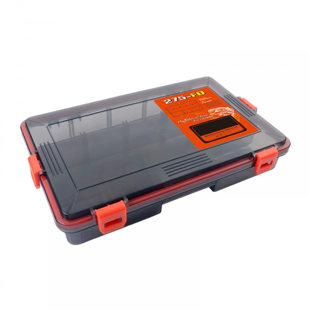 MiOYOOW Waterproof Fishing Tackle Dividers - Detachable Lure Tray & Storage Box for Bait, Hooks, Fishing Accessories | Portable Organizer for Bass, Trout, Saltwater Fishing Trips