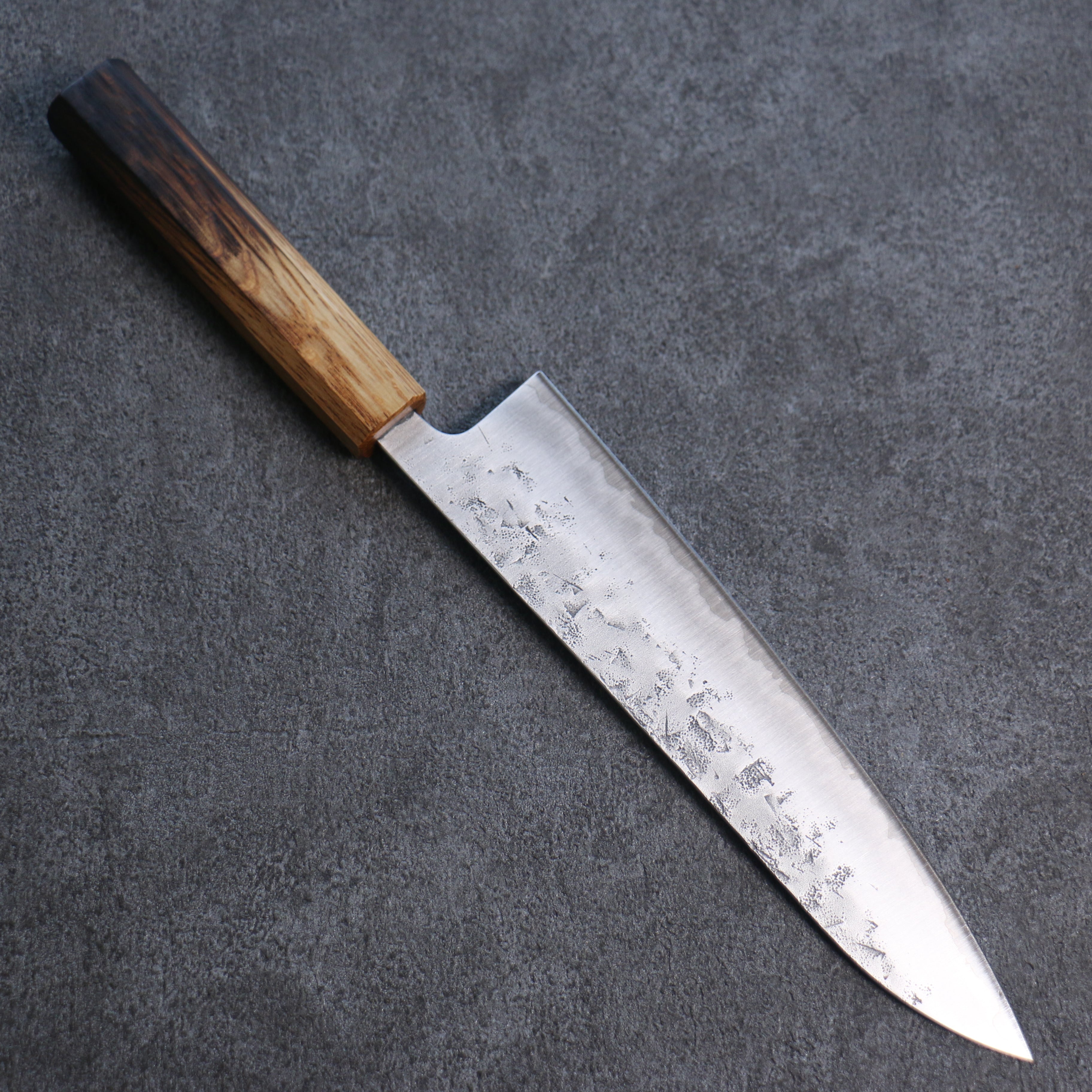 Premium Seisuke SLD Washiji Gyuto 210mm Japanese Chef Knife with Burnt Oak Handle - Perfect for Sushi, Sashimi, and Precision Cutting in Professional Kitchens