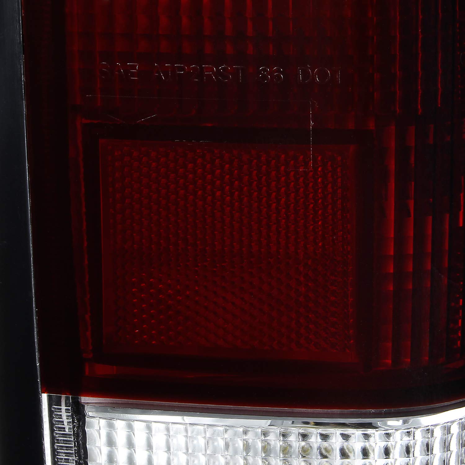 AKKON OEM Style Tail Lights for 1986-1997 Nissan Pickup D21 Hardbody - Dark Red Lens Replacement Housing Assemblies | Perfect for Restoration & Off-Road Upgrades