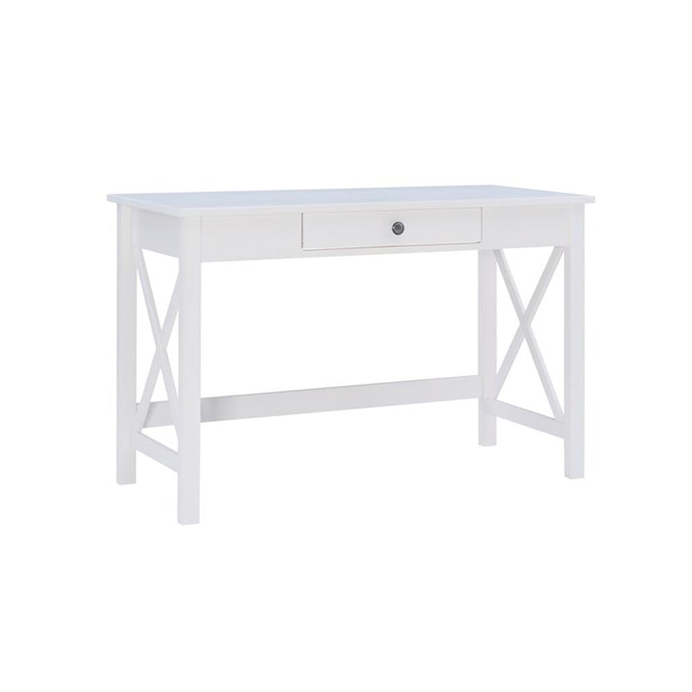 UrbanPro Modern Home Office Wood Laptop Desk in Antique White - Compact Writing Table for Small Spaces, Work from Home & Study - Perfect for Apartments, Dorms & Office Use