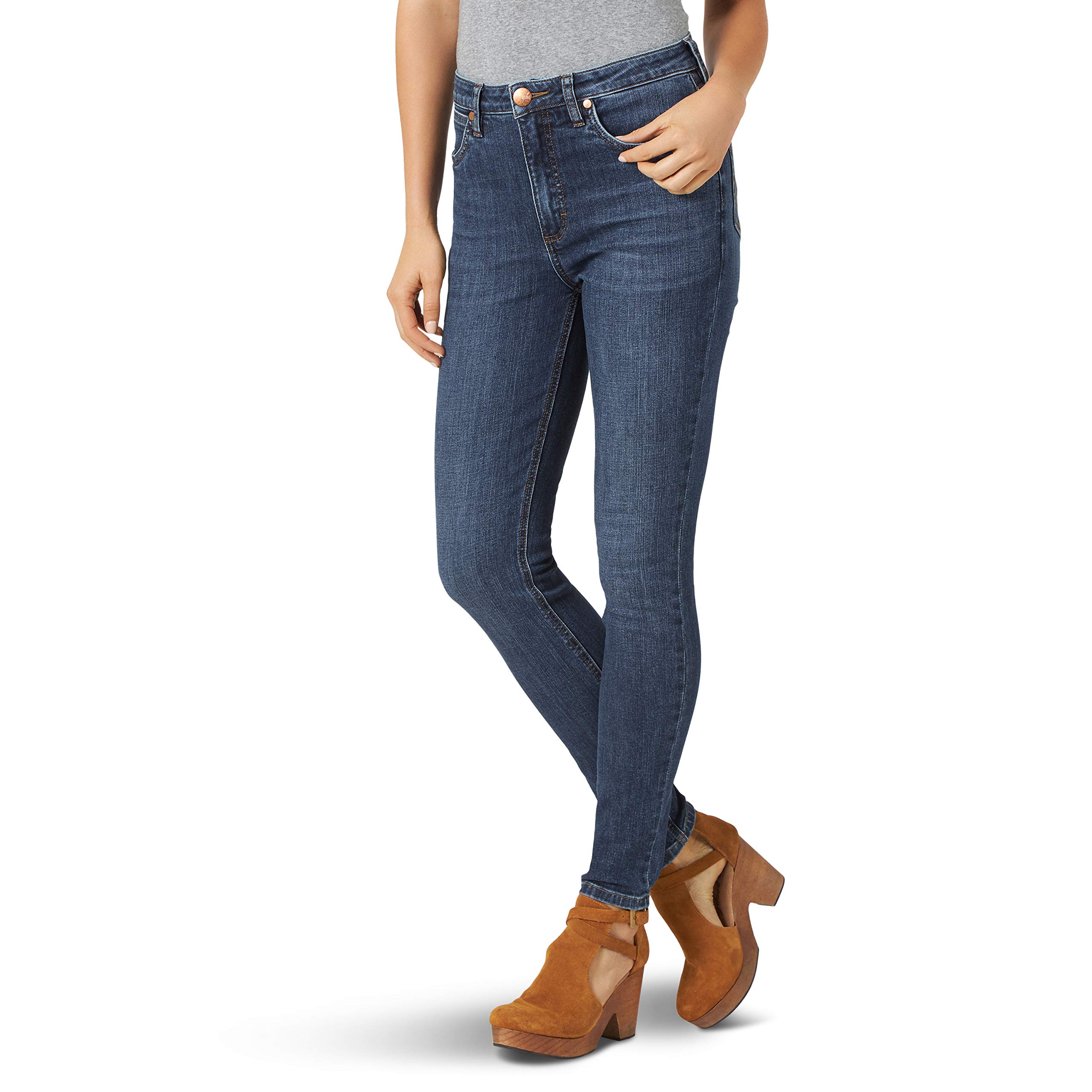 Wrangler Women's High Rise Skinny Jeans - Stretch Denim Pants for Casual Wear & Everyday Comfort | Perfect for Work, Outings & Date Nights