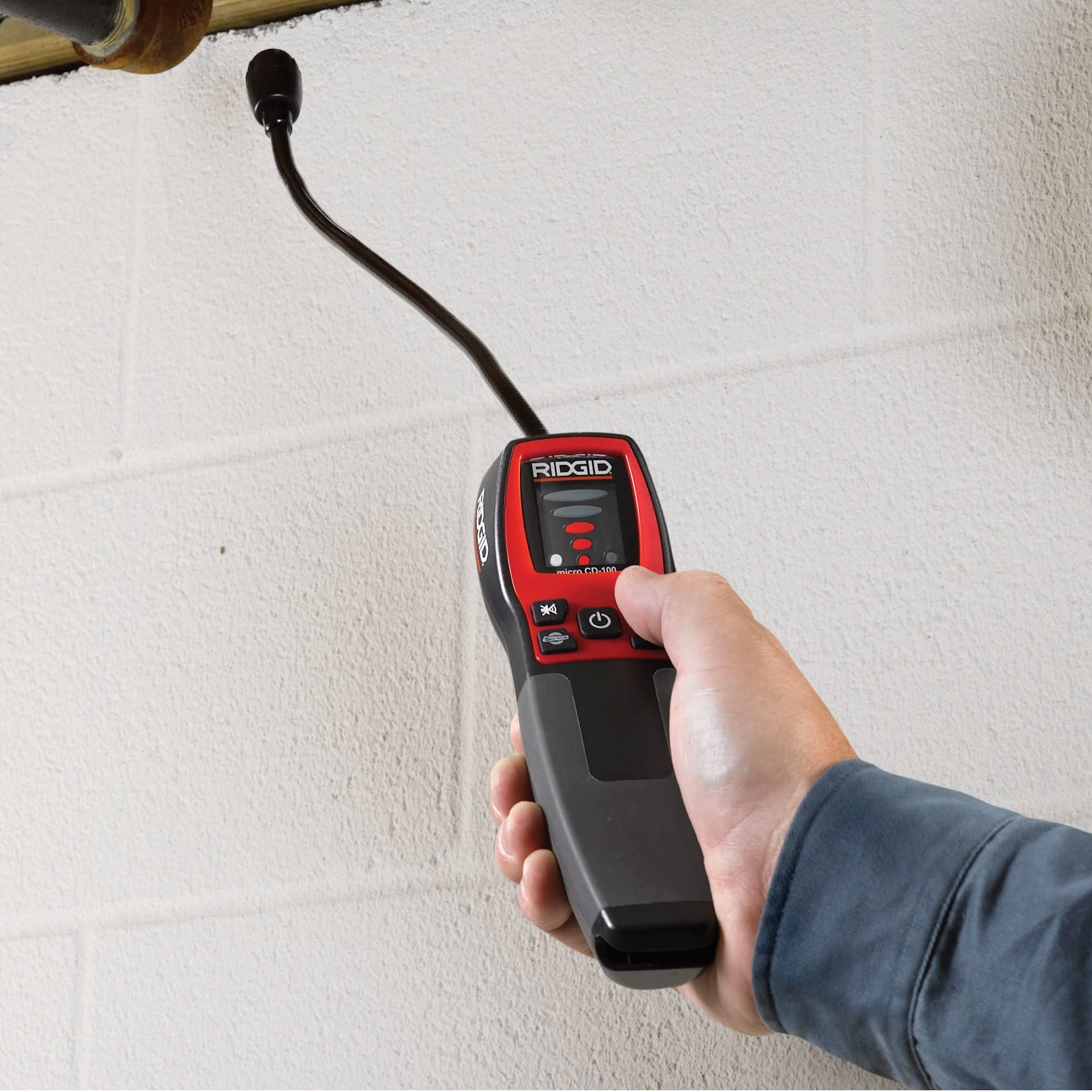 RIDGID 36163 CD-100 Portable Combustible Gas Leak Detector with 16