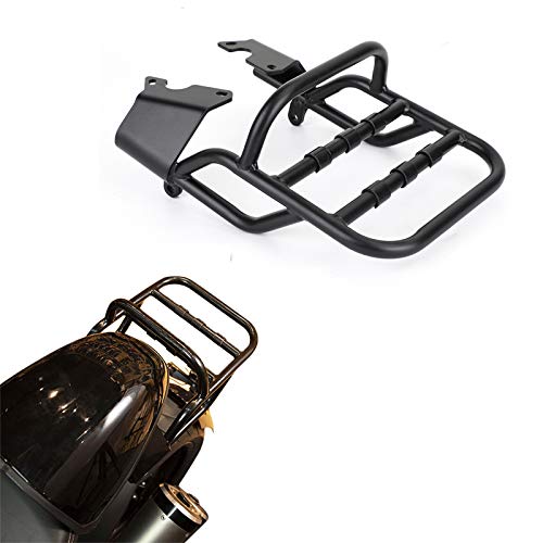 Topteng Black Motorcycle Rear Luggage Rack - Heavy Duty Cargo Carrier Shelf for BMW R Nine T / R9T (2014-2020), R Nine T Pure/Scrambler/Urban G/S - Perfect for Adventure Riding & Daily Commuting