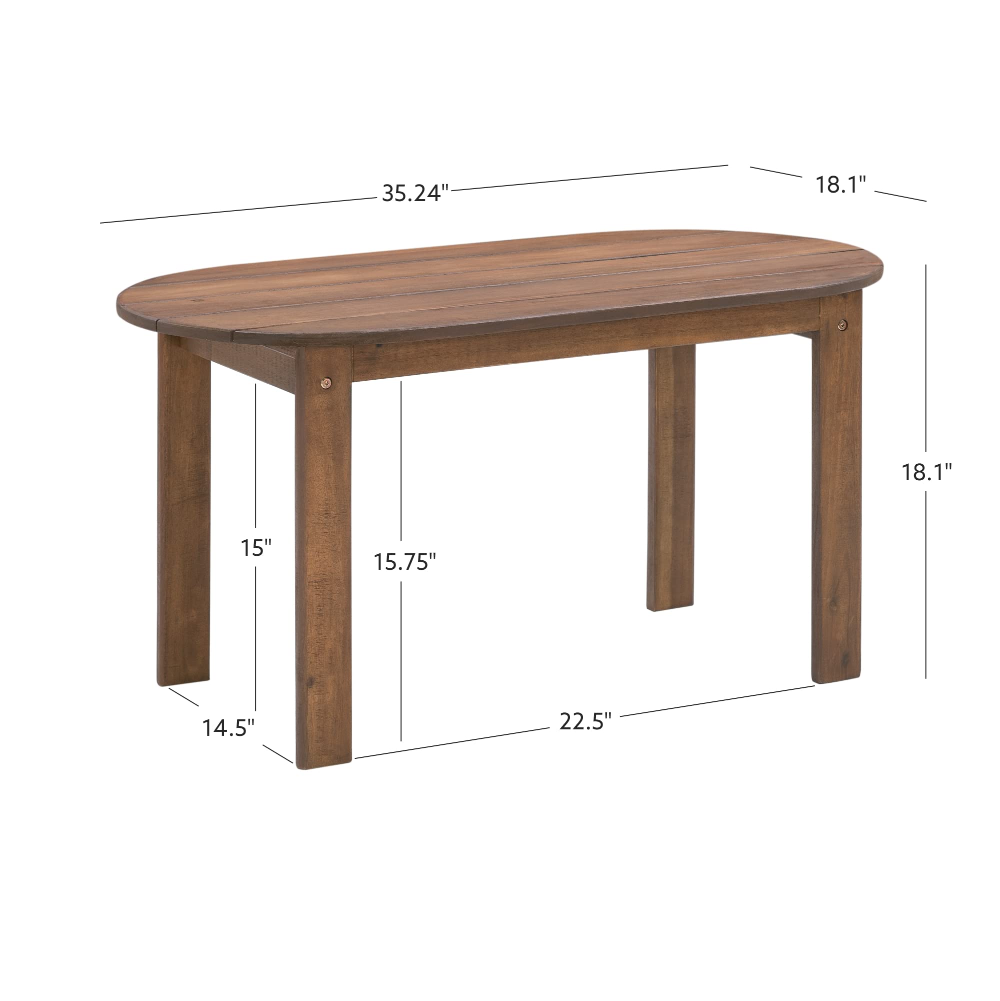 Linon Acorn Coffee Table - 18.11