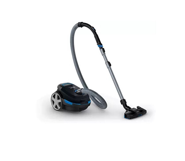 Philips Performer Compact Bagged Vacuum Cleaner 2000W - Powerful Lightweight for Home, Apartment & Carpet Cleaning