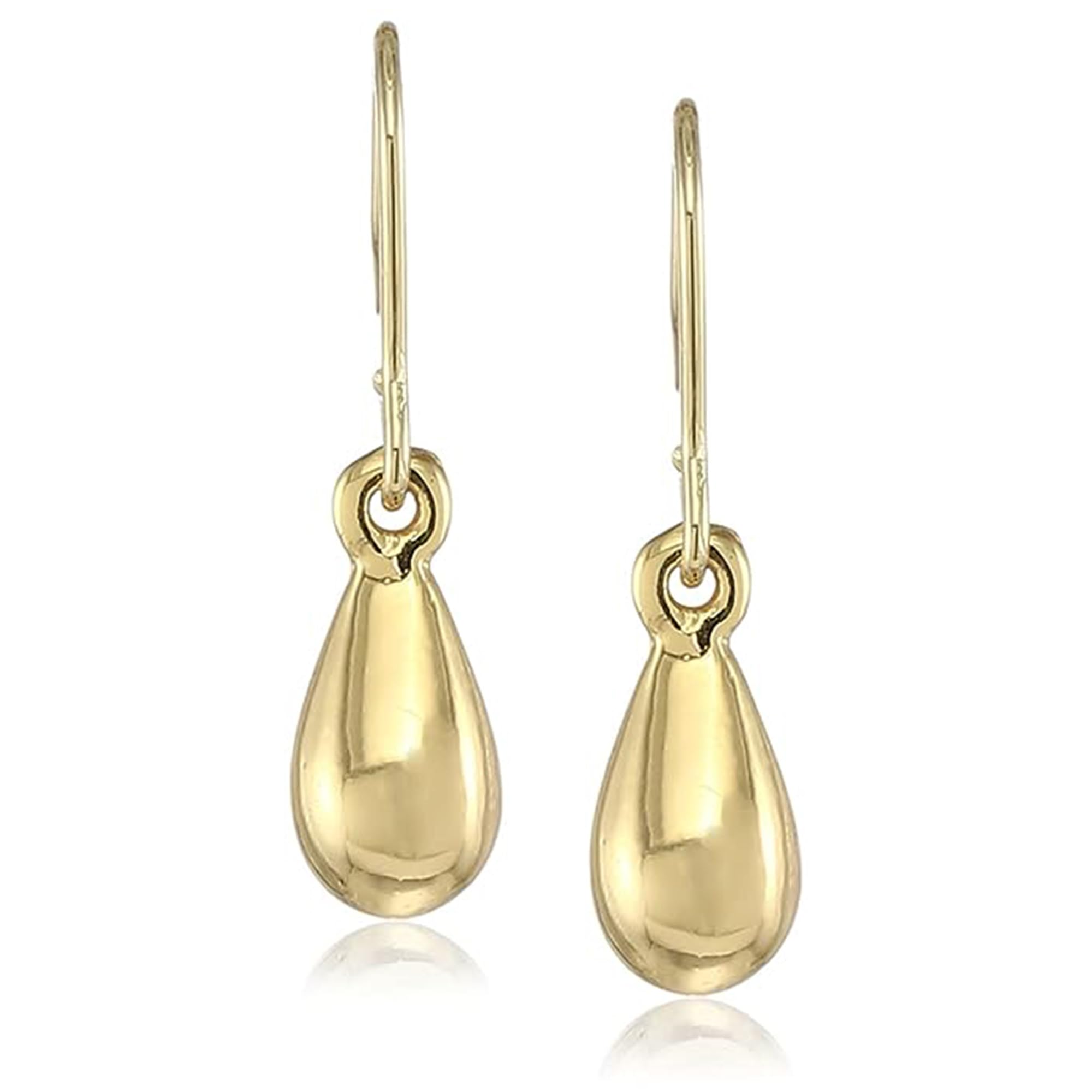 Trendy Gold Plated Fish Hook Earrings for Women - Elegant Designer Jewelry Gift for Girls & Ladies | Perfect for Parties, Weddings & Everyday Wear