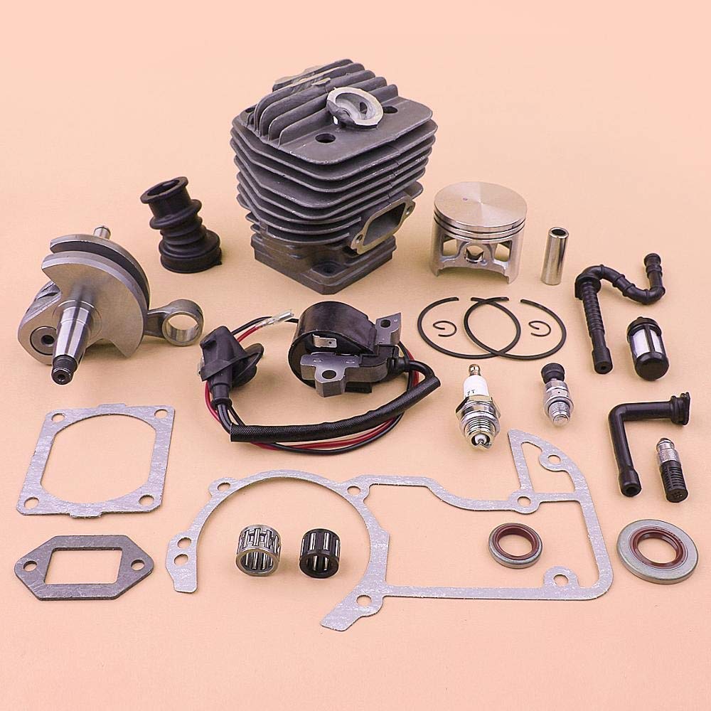 Stihl MS660 54mm Piston Crankshaft Ignition Coil Kit with Gasket Fuel Oil Filter Hose - Compatible with Stihl MS660 066 Chainsaw - Perfect for Engine Repair & Maintenance