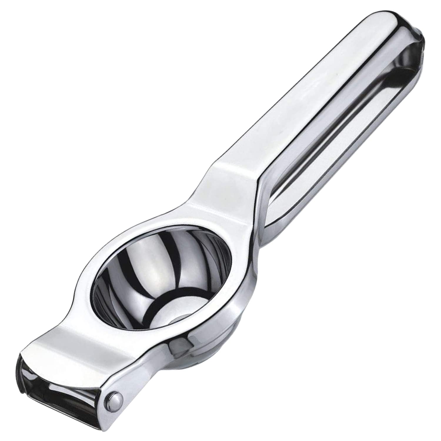 Premium 2-in-1 Manual Stainless Steel Lemon Squeezer & Juice Extractor with Bottle Opener - Silver - Perfect for Fresh Citrus Juicing, Cocktail Making & Kitchen Use
