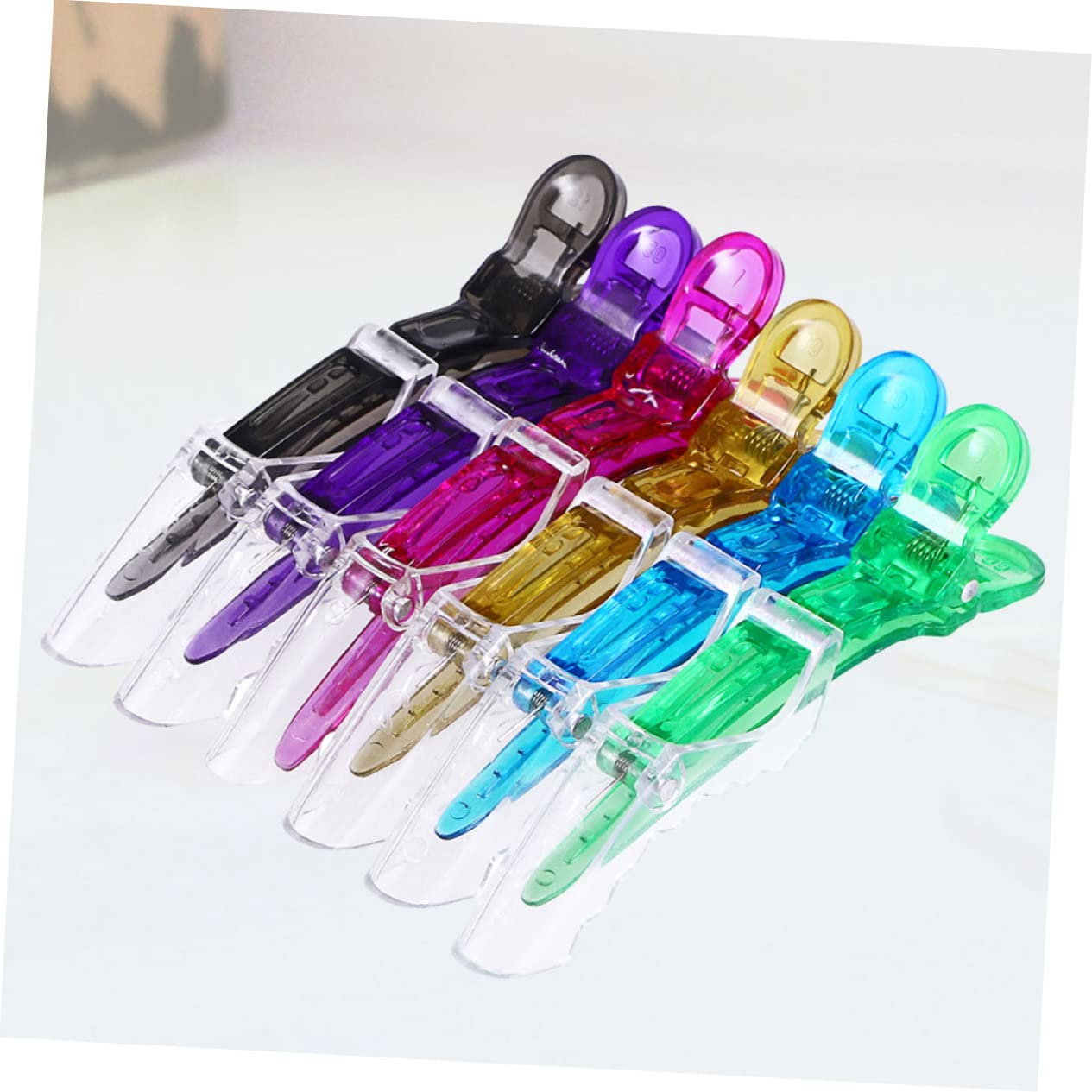 Beavorty 2 Sets DIY Hair Stylist Accessories - 12pcs Traceless Salon Alligator Clips & Barrette Clips for Women | Perfect for Hair Styling, Salon Use & Home Hairdressing