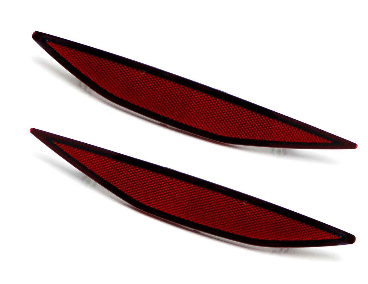 Dark Red Lens Rear Bumper Reflector Lenses For VW MK7 GTI e-Golf Golf R (2015-2019) - Upgrade Your Car's Style & Safety at Night
