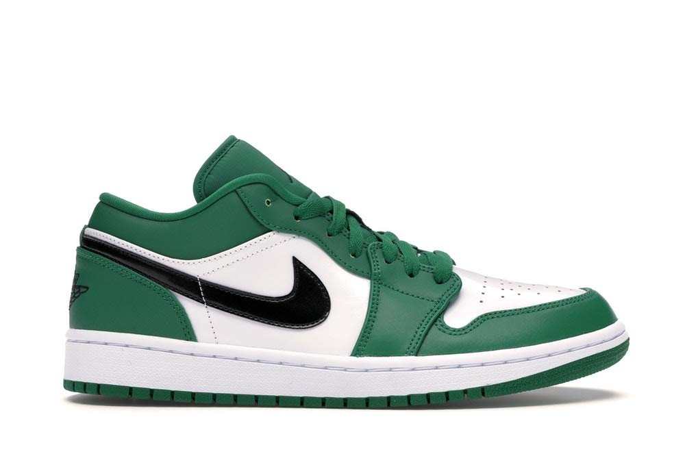 Nike Air Jordan 1 Low Pine Green Basketball Shoes for Kids - Grade School Size 5 | Comfortable Sneakers for School, Sports & Everyday Wear