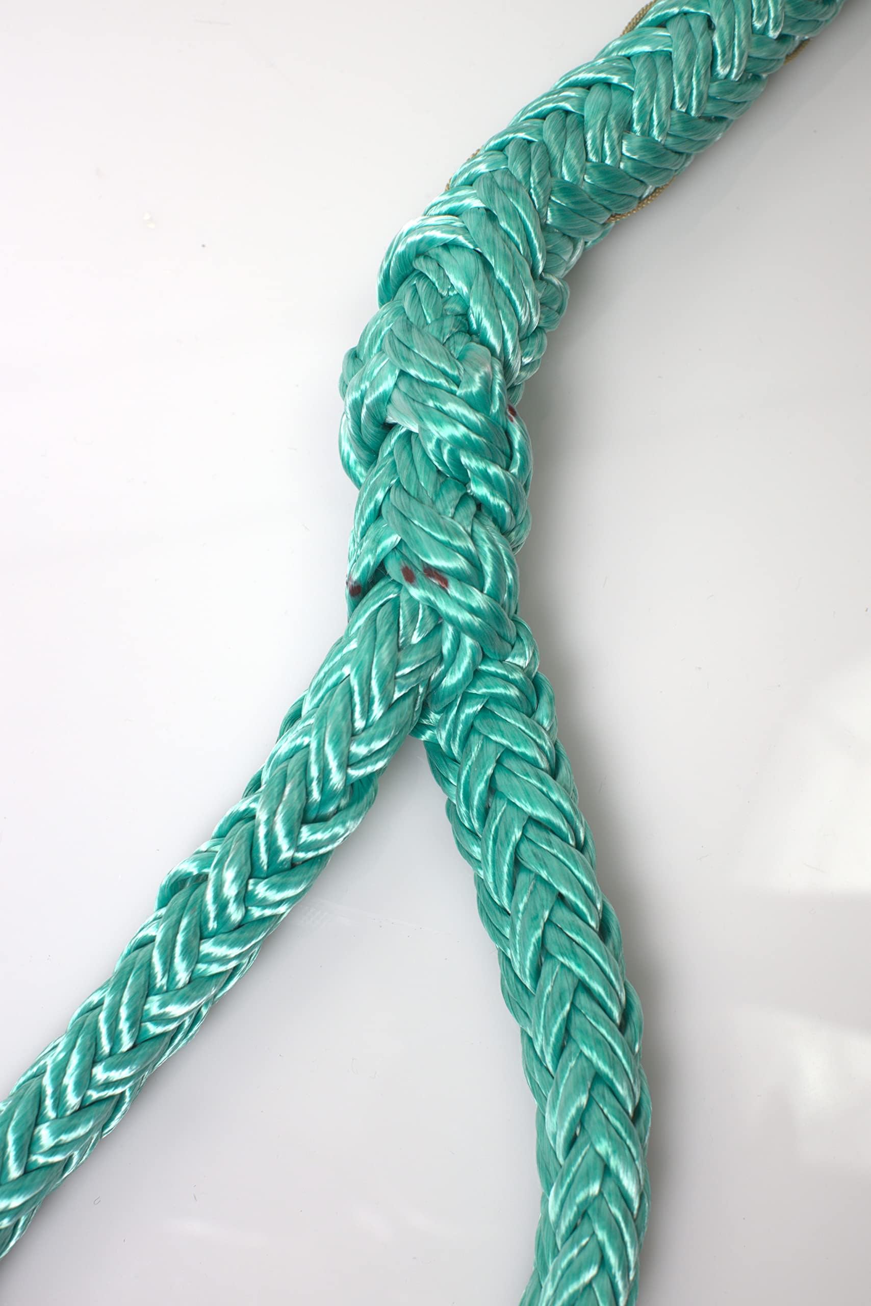 ROPE Logic Tenex Dead Eye Sling 3/4 in. x 25 ft. - Heavy Duty Green Polyester Rope for Rigging, Lifting & Marine Use - Perfect for Arborist Work, Towing & Outdoor Adventures