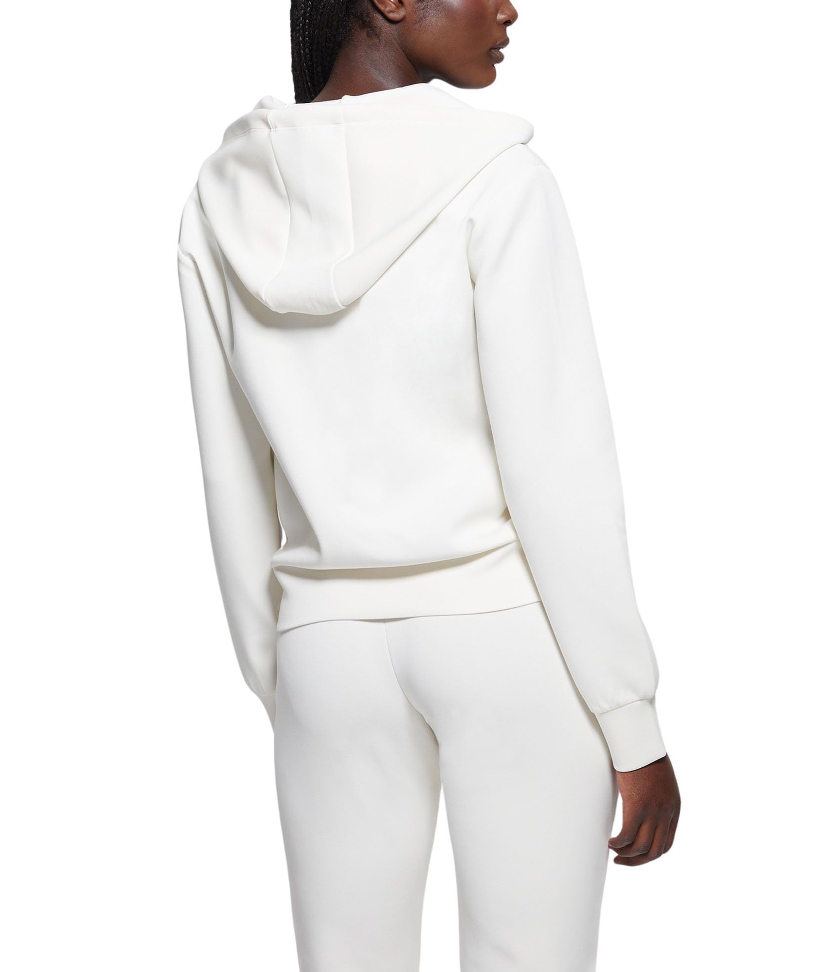 GUESS Women's Eco Olympe Full Zip Hoodie Sweatshirt - Soft Fleece Pullover Jacket for Casual Wear, Gym & Outdoor Activities