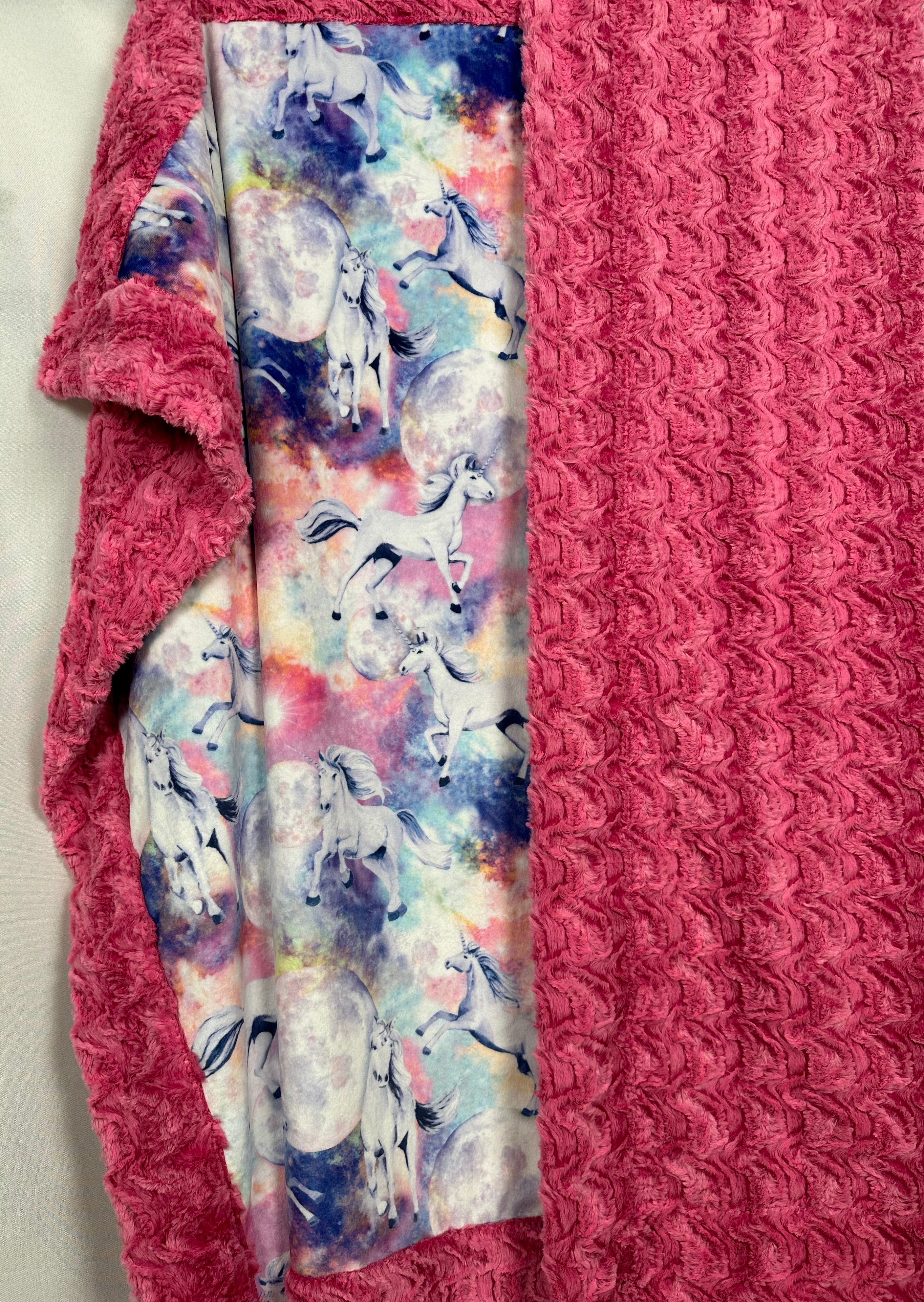 Paloma Magenta Unicorn Toddler Blanket 45x55 Inches - Soft Nursery Blanket for Baby Girls, Boys & Kids - Perfect for Bedtime, Playtime & Travel