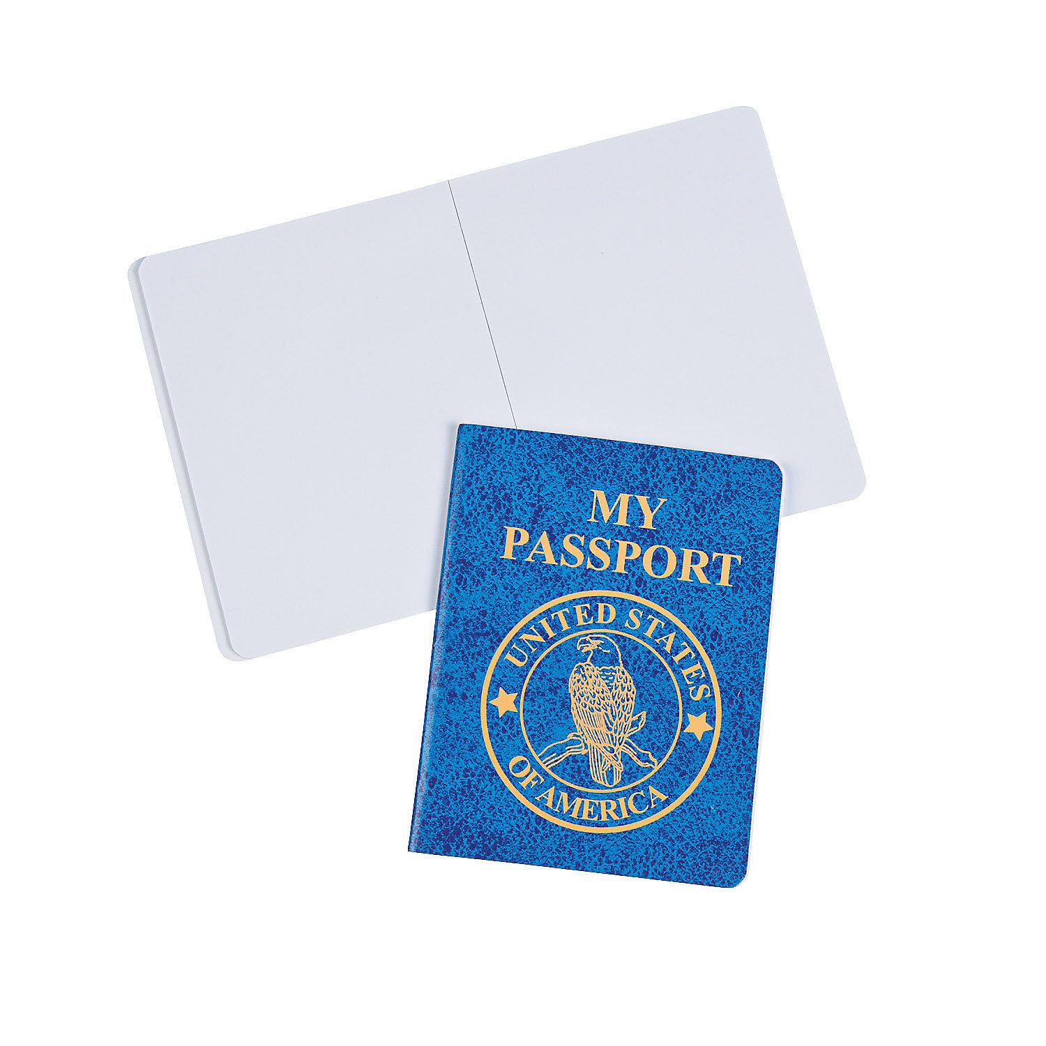 Fun Express Passport Notepads - 24 Pieces - Educational Travel-Themed Activity Books for Kids - Perfect for Classroom Learning, Travel Games & Pretend Play Adventures