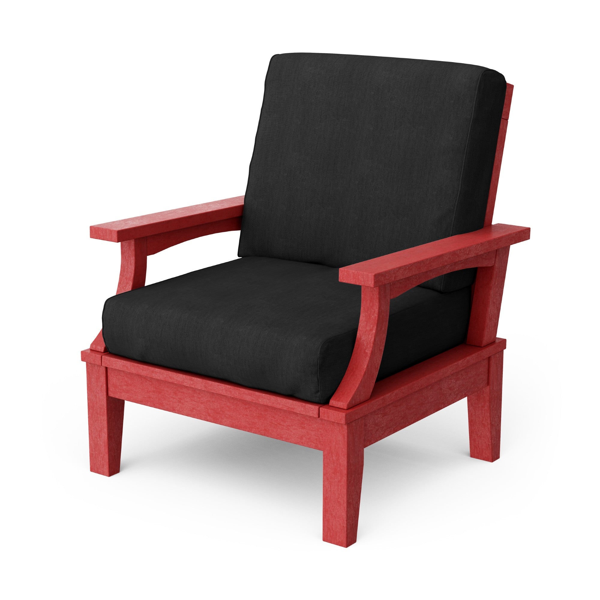 Heritage Deep Seating Patio Chair with Weather-Resistant Cushions - Outdoor Lounge Furniture for Garden, Poolside & Backyard Relaxation