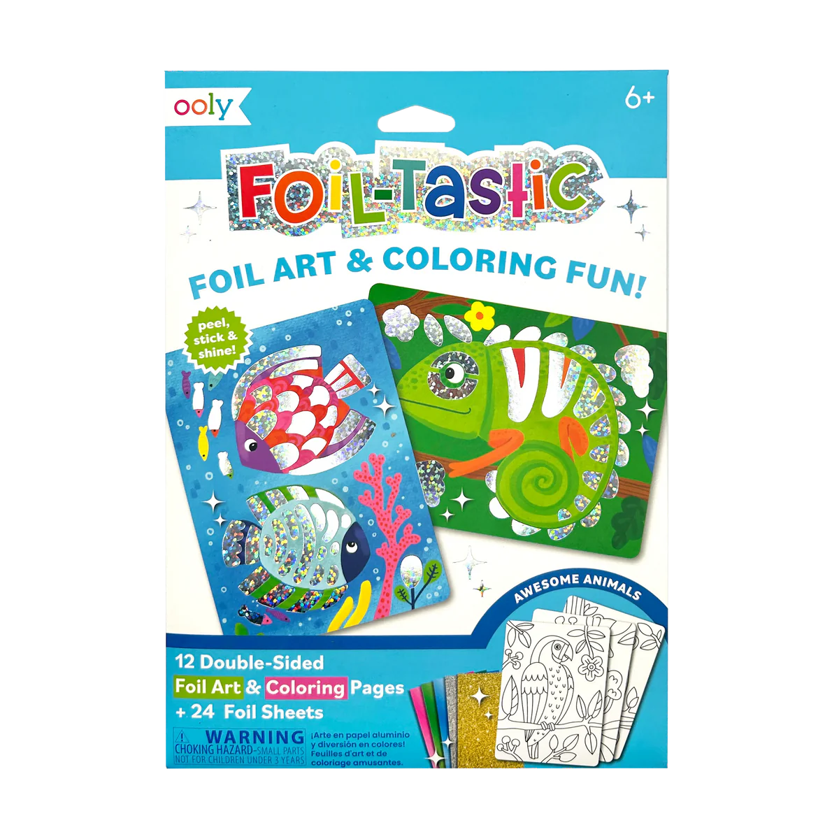 Foil Tastic Foil Art Kit for Kids - Creative DIY Craft Set with Metallic Foil Sheets & Stickers - Perfect for Birthday Gifts, Party Favors, and Classroom Art Projects